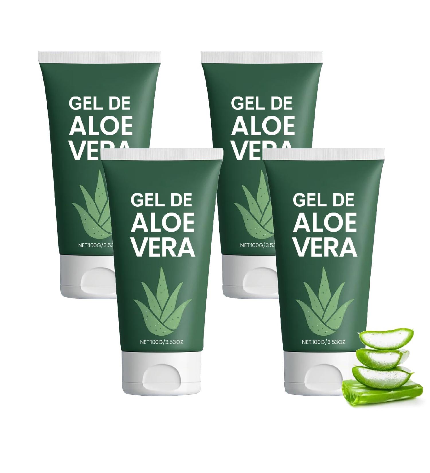  Hengxuan Soothing Moisturizing Gel with Aloe Vera - Natural Plant-Based Moisturizer for Face and Body Fast-Absorbing Non-Greasy Formula Enriched with Vitamin E (4) - Buy Online on GoSupps.com