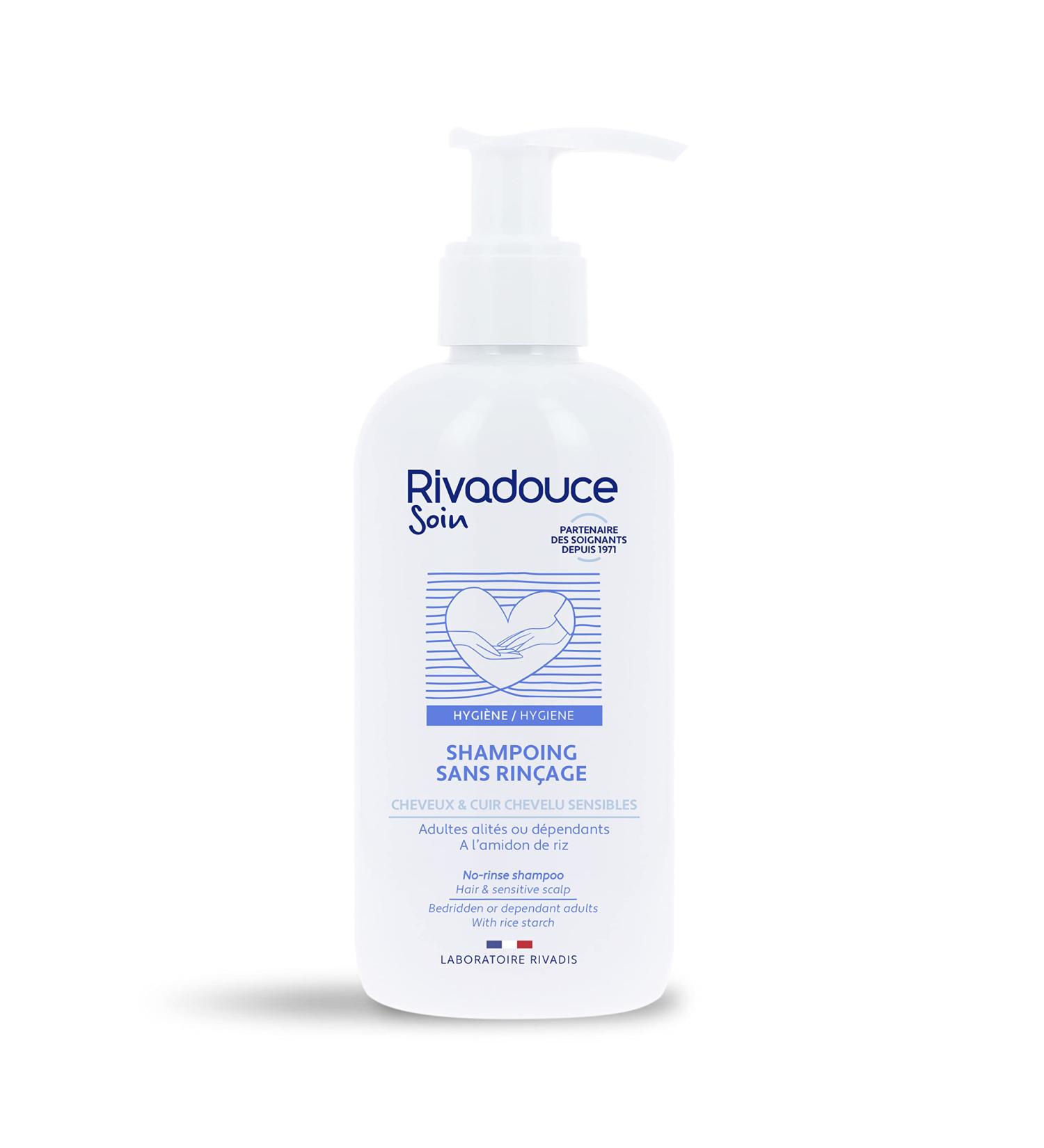 Rivadouce - No-rinse shampoo 250ml - Cleansing bedridden or mobility-impaired adults - Sensitive scalps and fine hair - Buy Online on GoSupps.com