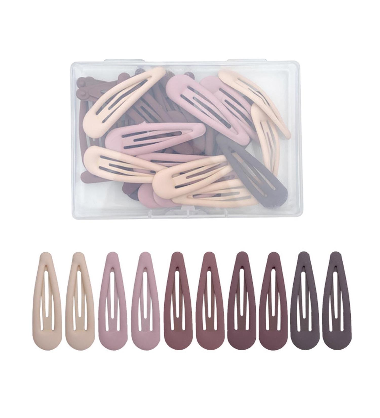30 Cute Matte Hair Clips for Girls | Multi-Colored Hair Accessories with Box | Perfect for Fine & Thick Hair - Buy Online on GoSupps.com