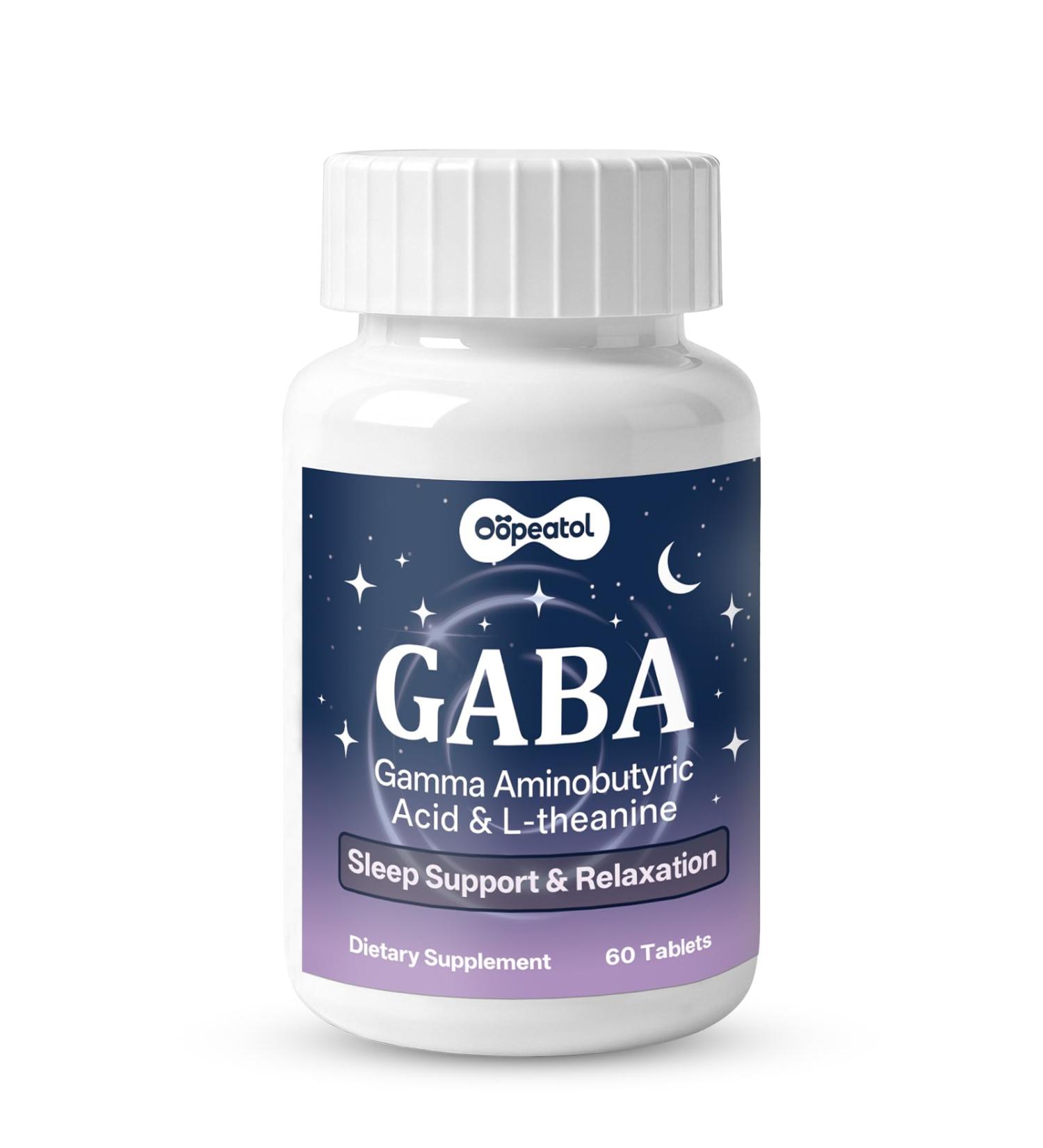 Oopeatol GABA 750mg with L-Theanine & Magnesium | Natural Supplement for Relieve The Pressure, Relaxation & Calm Focus | 60 Veggie Capsules - Buy Online on GoSupps.com