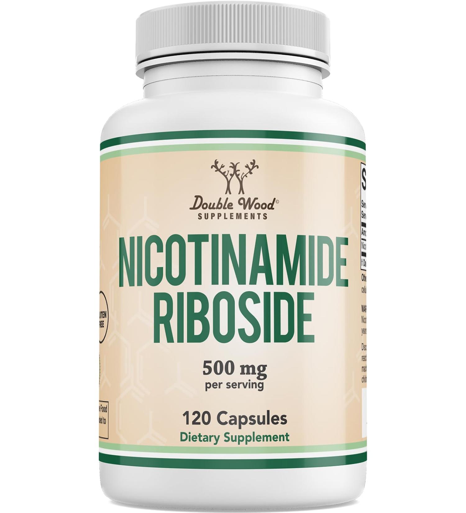 Nicotinamide Riboside - NAD Supplement to Boost Levels of NAD+ by Double Wood - Buy Online on GoSupps.com
