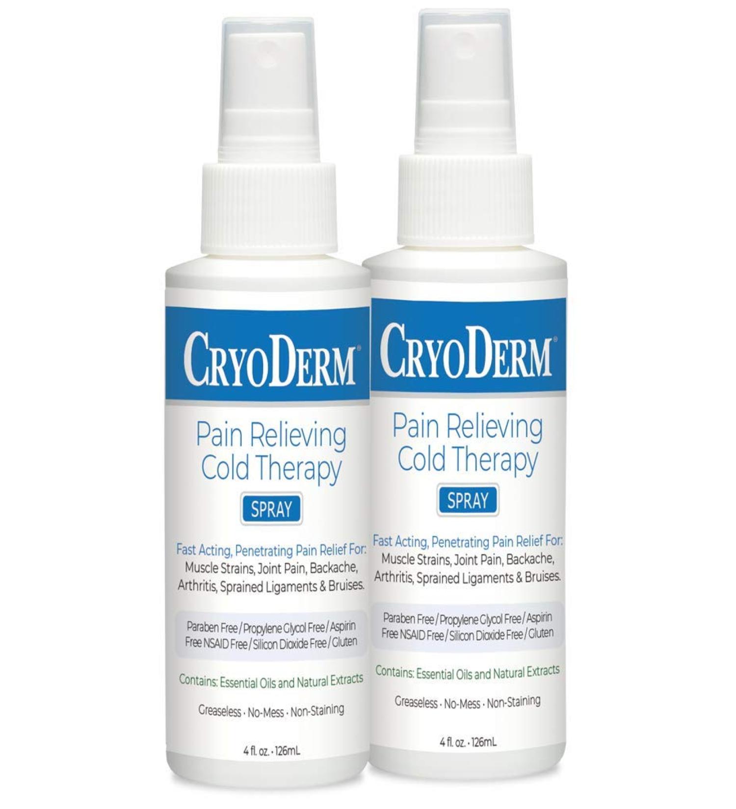 CryoDerm 4 oz Spray Cold Therapy (2 Pack) - Buy Online on GoSupps.com