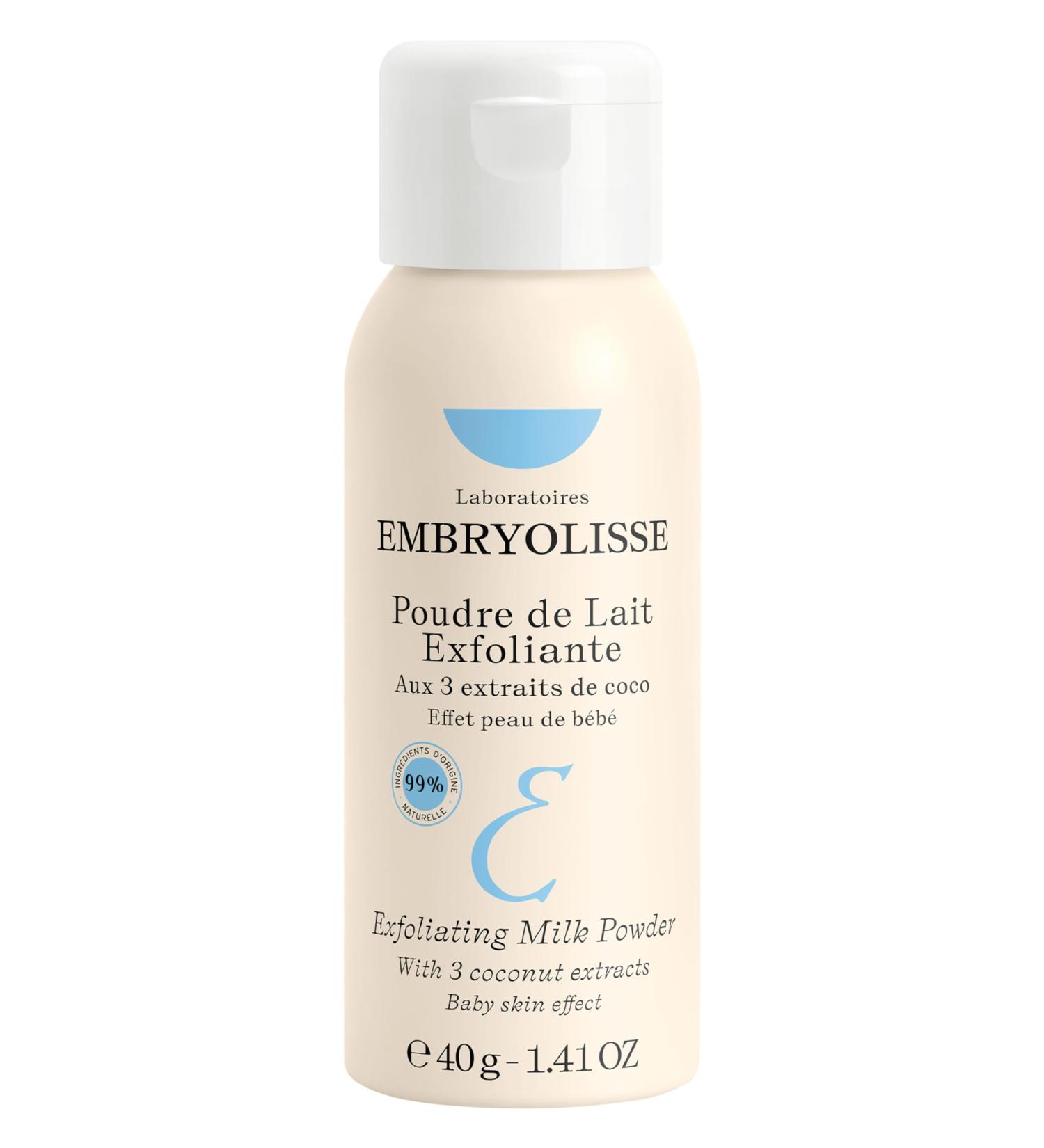 Embryolisse Exfoliating Face Scrub Powder | Gentle Facial Cleanser for All Skin Types | Coconut & Milk Infused | 1.41 Oz - Buy Online on GoSupps.com