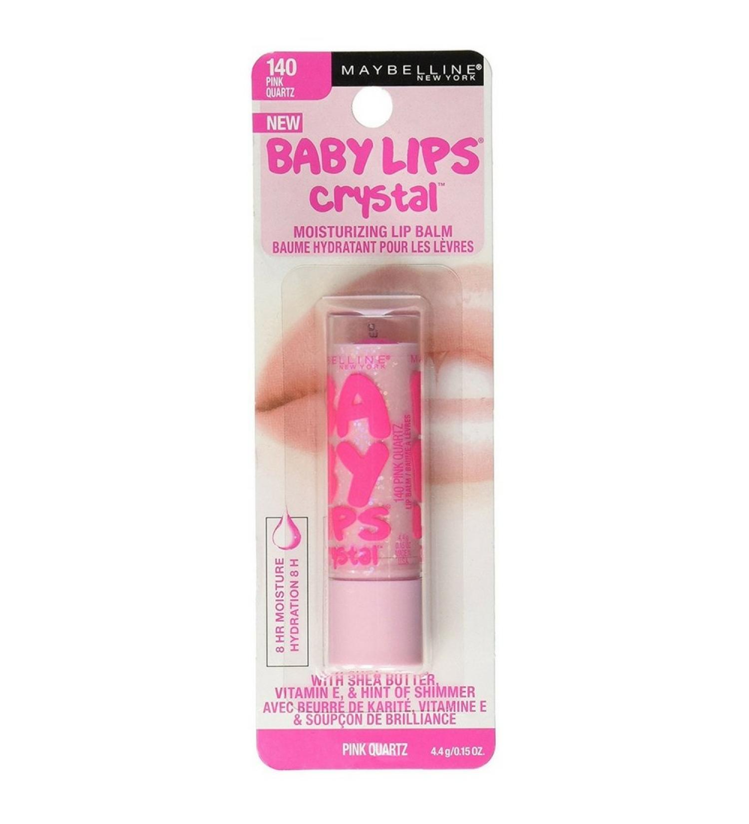 Maybelline New York Baby Lips Crystal Lip Balm Pink Quartz 140 0.15 oz (Pack of 6)