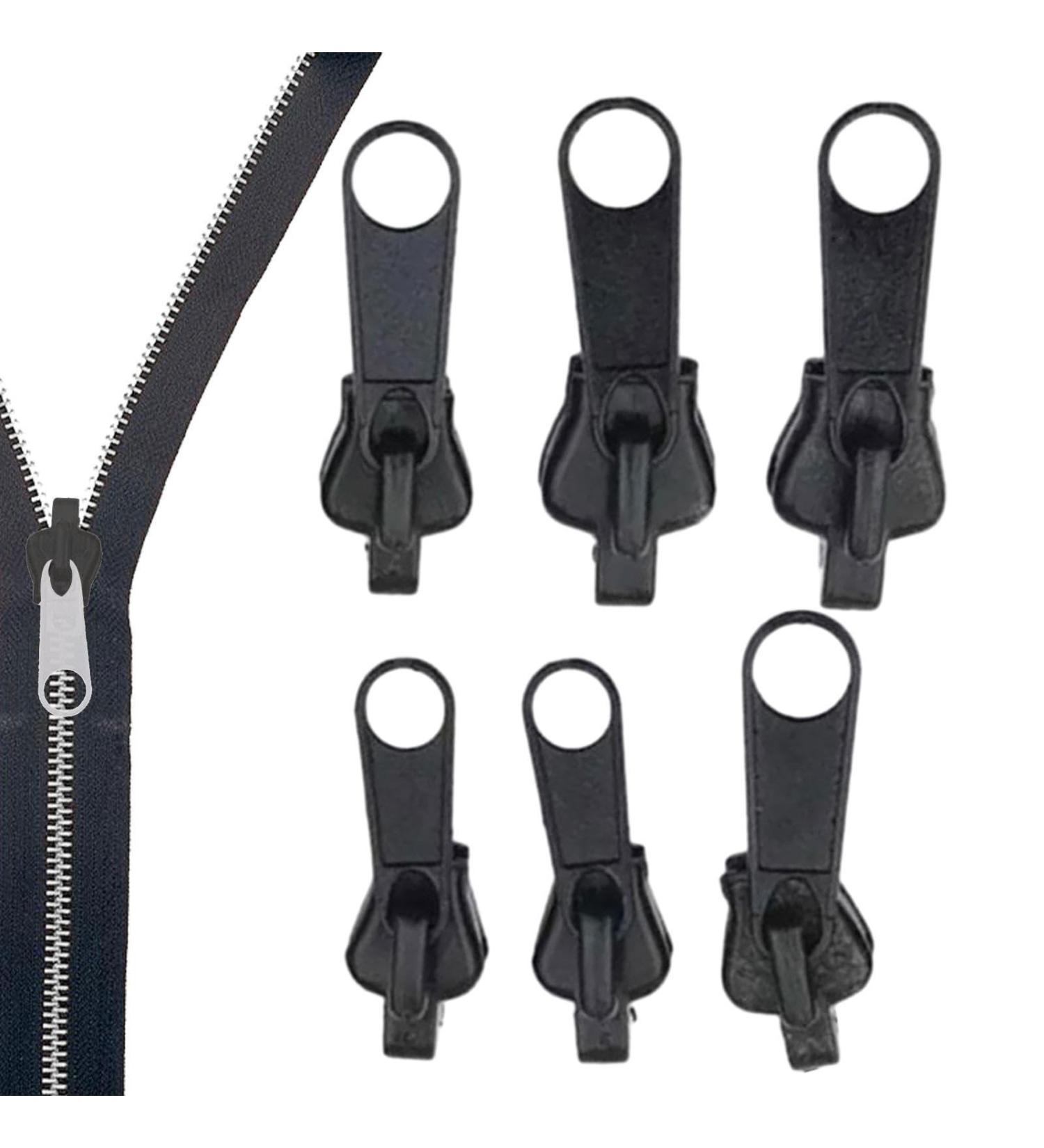 Removable Metal Zipper Repair Set - Zipper Pulls for Jackets Suitcases & Backpacks - Black - Buy Online on GoSupps.com