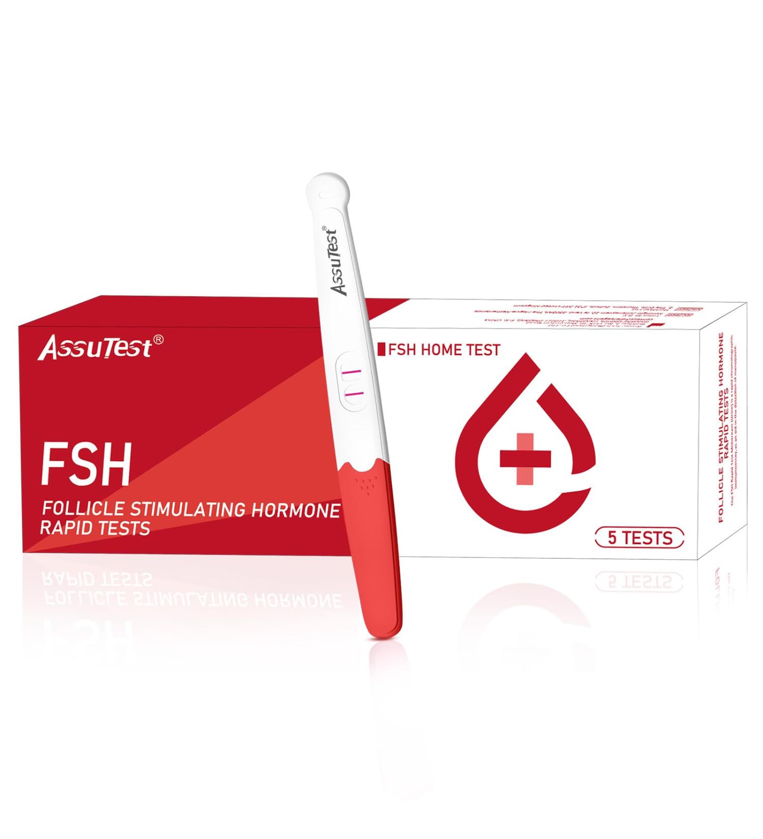 AssuTest Menopause Test Kit - Rapid Perimenopause Testing at Home | 5 Min Results | 5 Tests Included - Buy Online on GoSupps.com