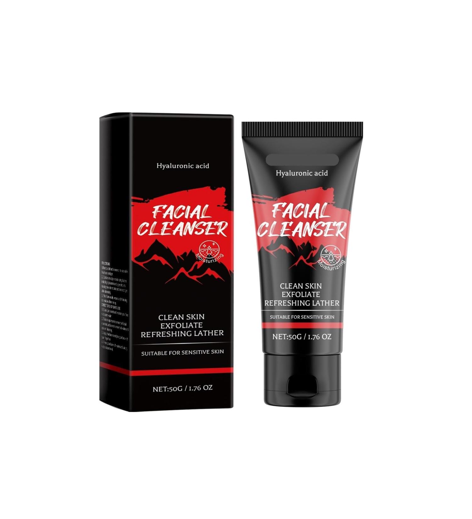 Moisturizing Facial Cleanser - Gentle Cleansing Rich Foam Hydrating & Soothing Repairs Skin Barrier Relieves Post-Shave Discomfort(3PCS) - Buy Online on GoSupps.com