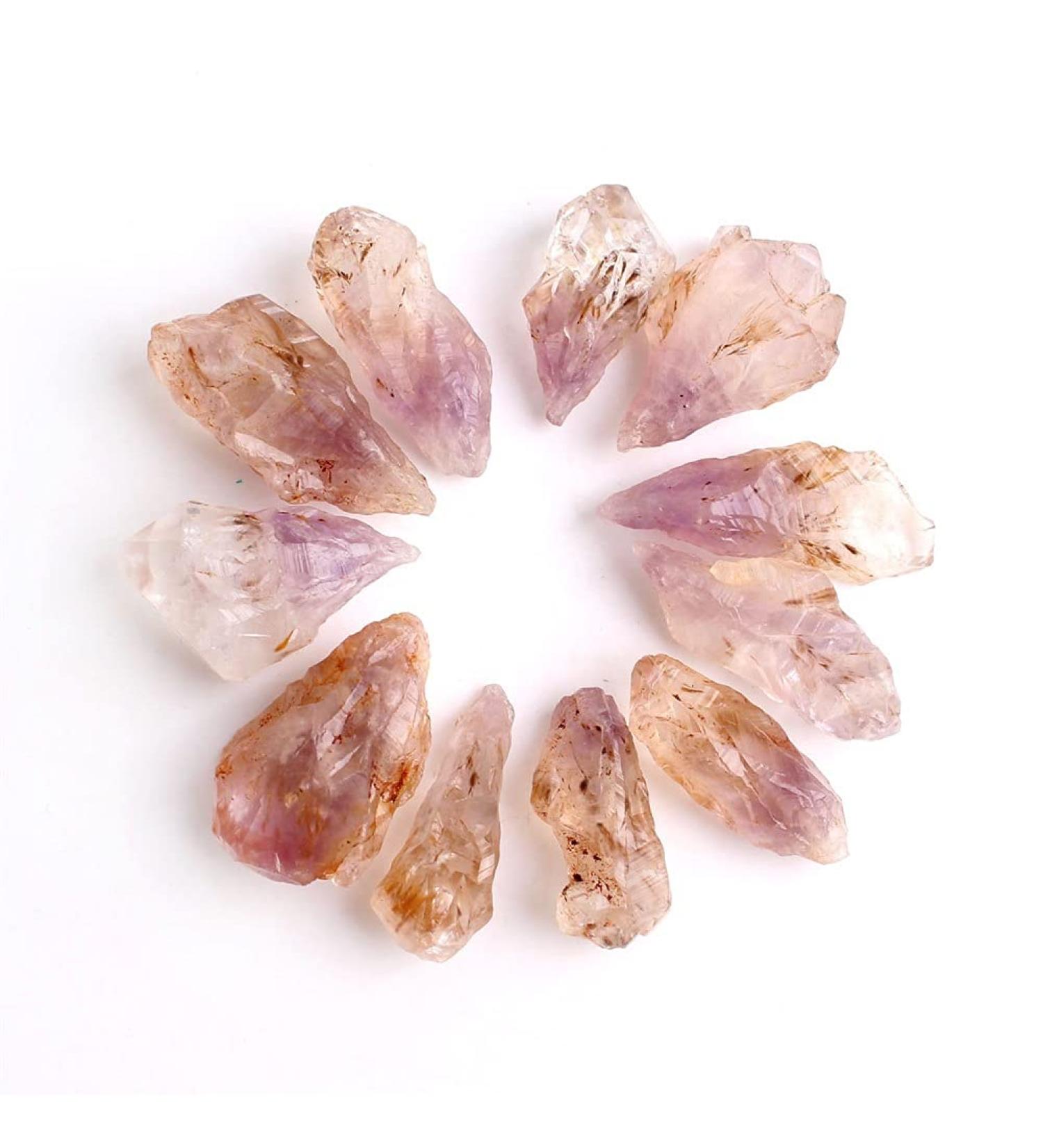 Healing Crystals 1Lot Natural Auralite-23 Rare Purple Titanium Quartz Rough Stones Point Pendants Raw Crystals Black Hairstone Healing Gift Chakra Reiki Balancing 50g Purple Auralite 23 - Buy Online on GoSupps.com