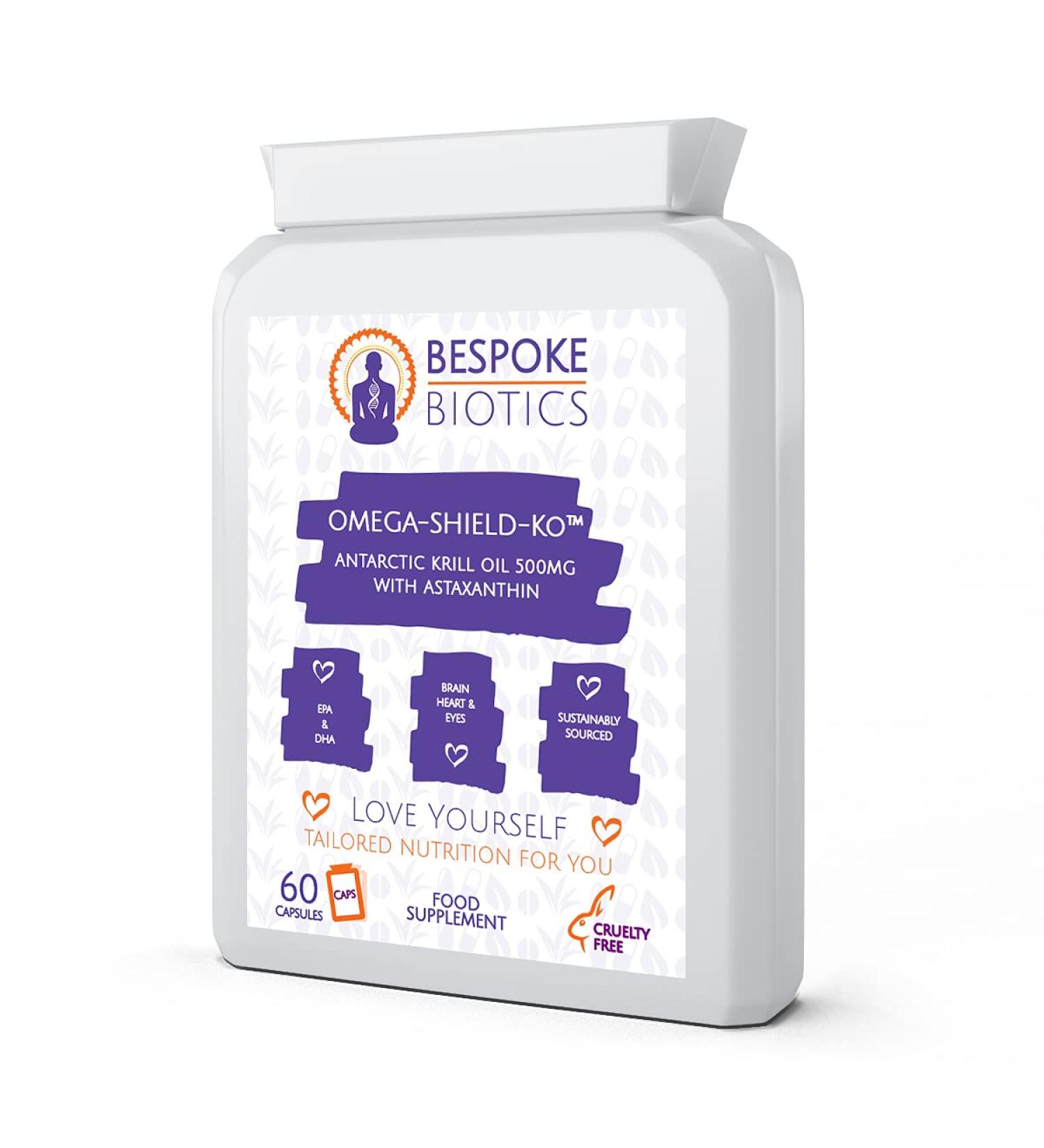 Superba Krill Oil Extract 500mg - 60 Soft Gel Capsules | Antarctic Krill, Astaxanthin, Omega 3, UK Made - Buy Online on GoSupps.com