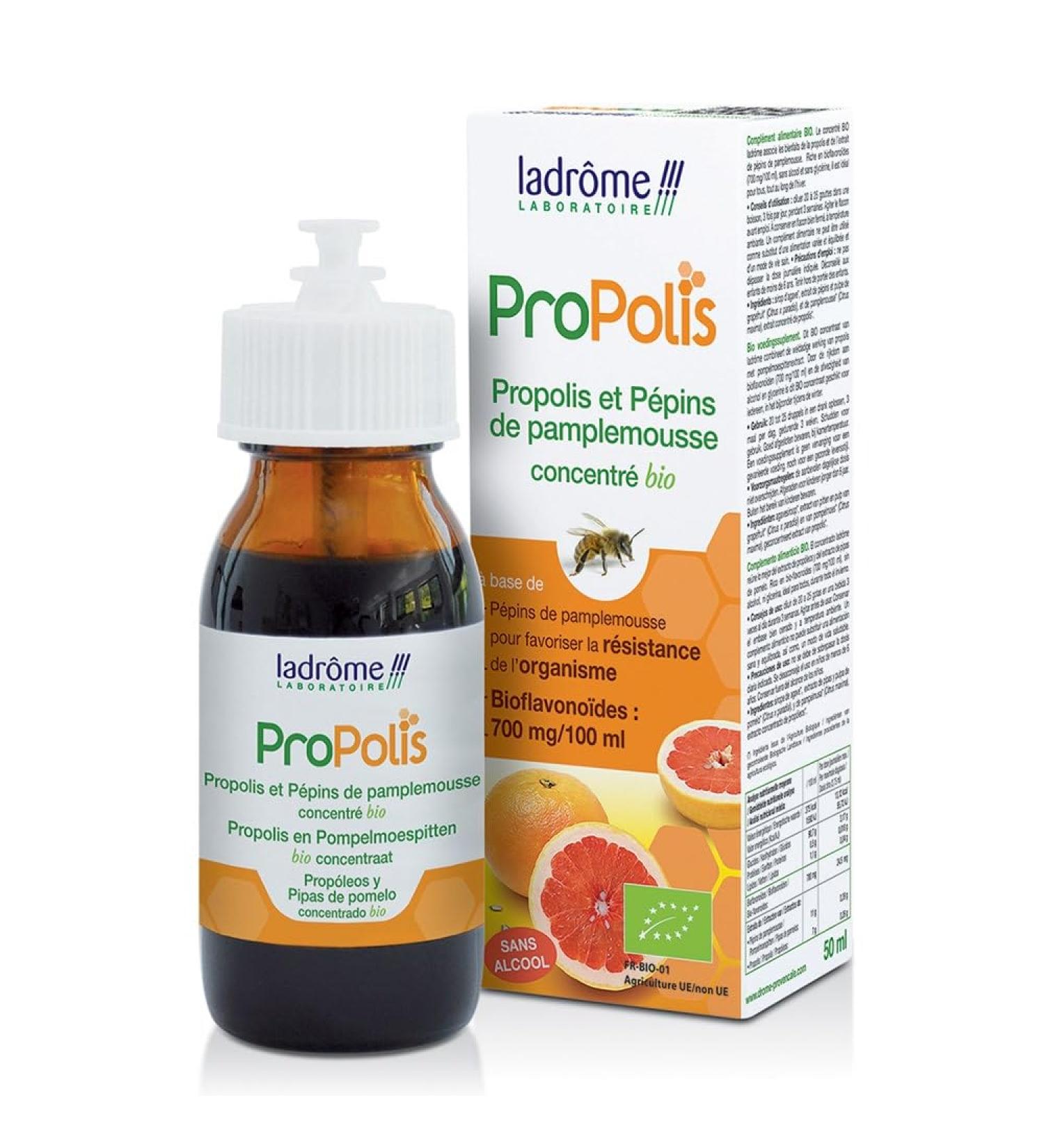 La Drome Propolis/Grapefruit Seed Concentrated Organic, 50 ml