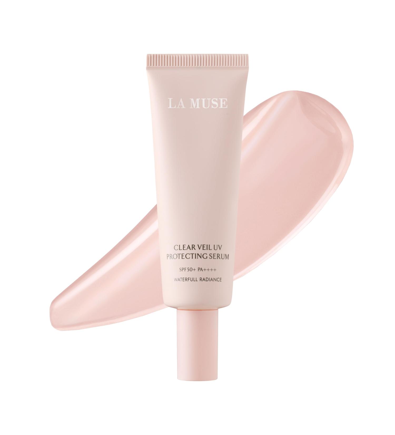 LA MUSE Peach Pink Glow Tone Up Cream(1.7 fl oz) | Lightweight Tinted Moisturizer for Radiant Skin | Hydrating Primer Non-Sticky & Non-Greasy | Korean Skincare for All Skin Types No Makeup Look - Buy Online on GoSupps.com