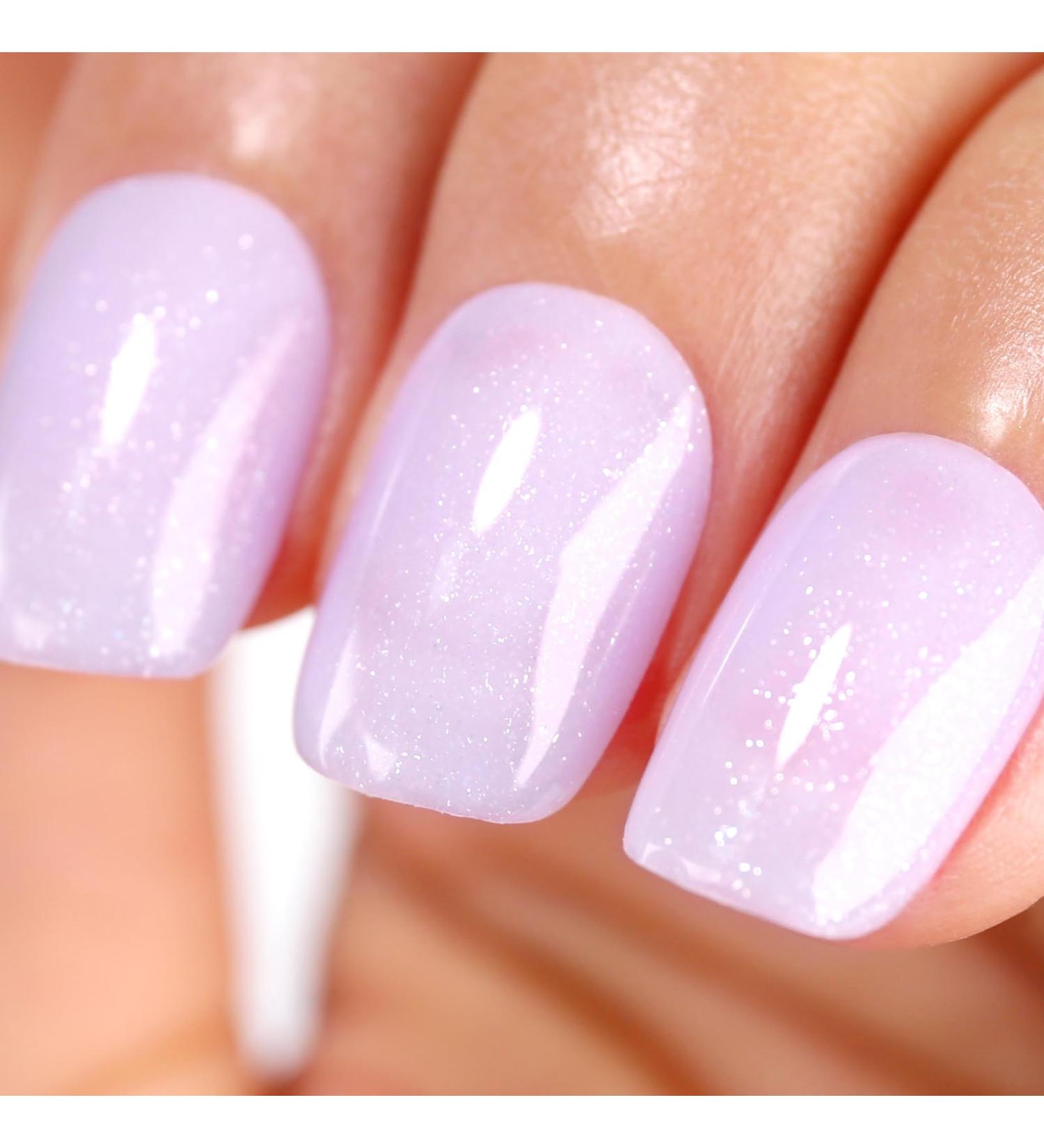 Ozzeal Jelly Gel Nail Polish 15ML Lavender Purple Silver Glitter Shimmer Neutral Sheer Gel Polish Soak off UV LED Light Iridescent Translucent Sparkly Nail Gel Polish for Nail Art DIY Manicure Jelly Lavender-silver Glitter - Buy Online on GoSupps.com