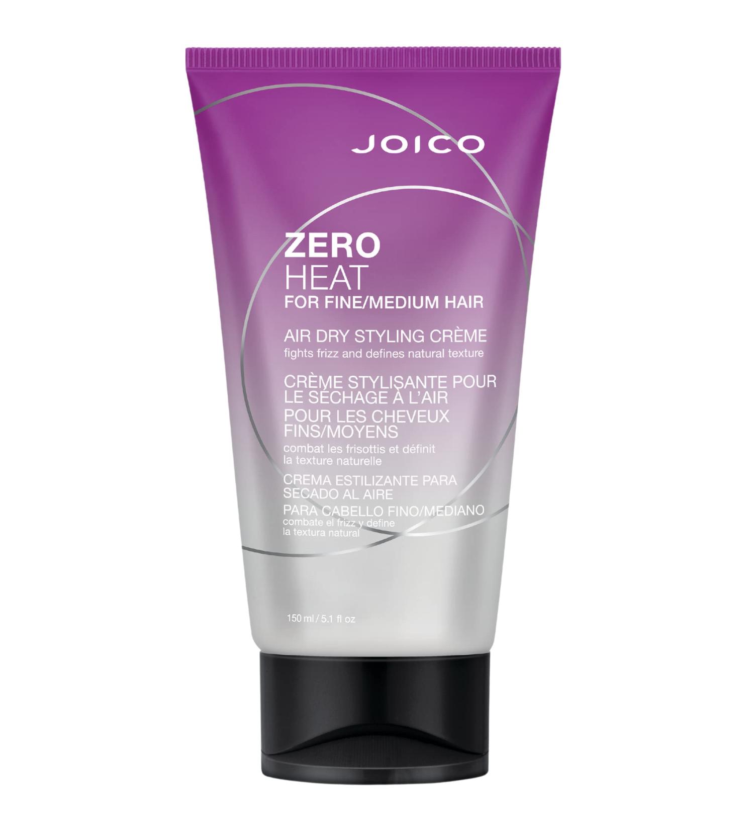 Joico Zero Heat Air Dry Styling Cr me for Fine to Medium Hair - 5oz | 24-Hour Humidity Control, Frizz Tamer, Texture Enhancer, and Shine Booster | Reduce Drying Time | Pack of 1 - Buy Online on GoSupps.com