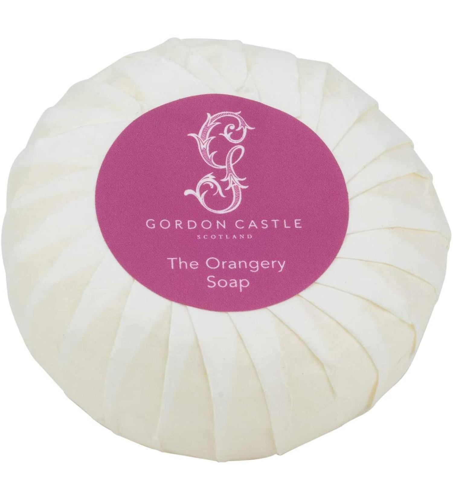 The Orangery Soap by Gordon Castle Scotland | 100G | Infused With Home Grown Natural Plant Extracts | Sweet Orange and Mandarin Essential Oil | Pleat Wrapped and Boxed | - Buy Online on GoSupps.com