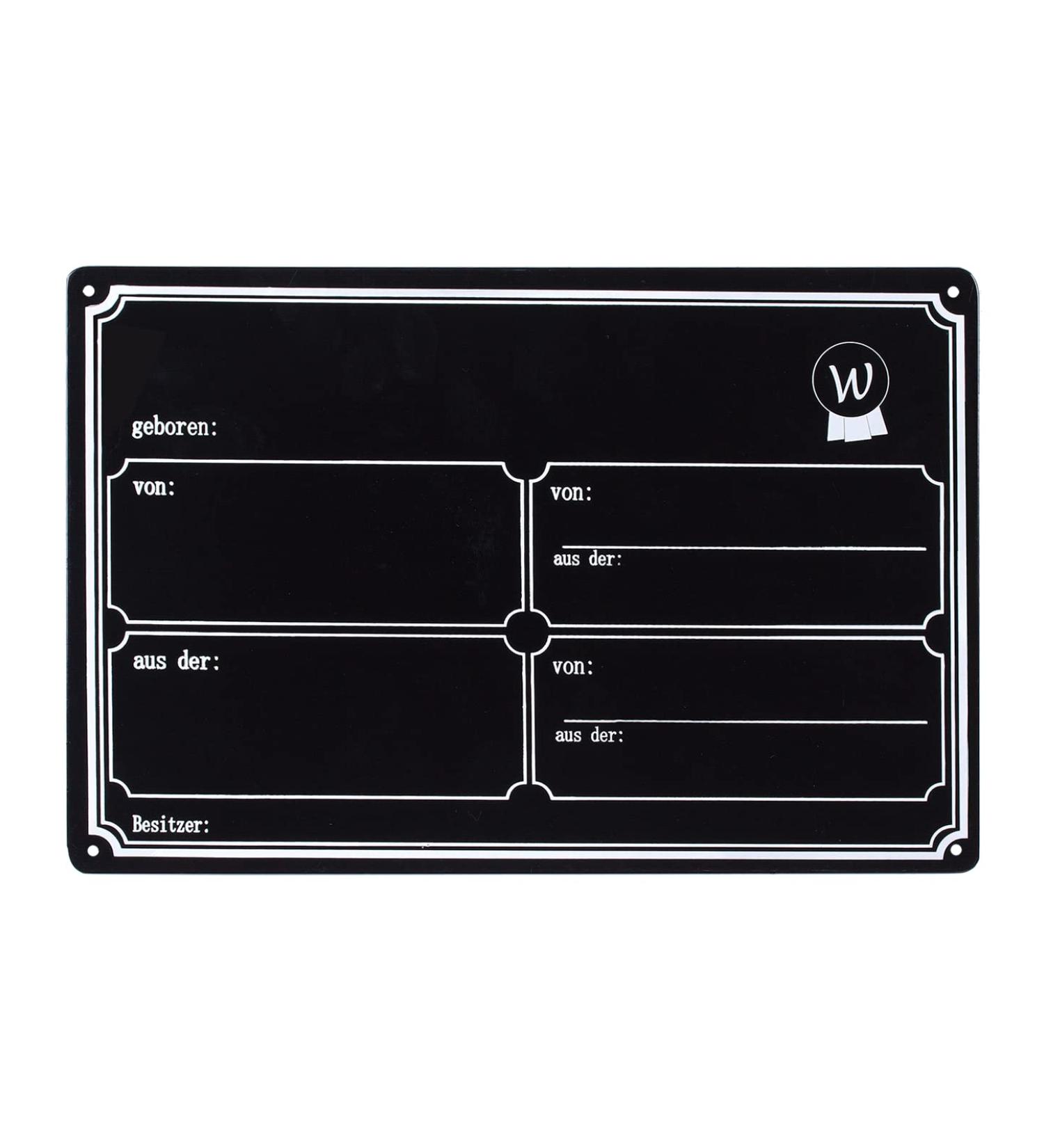 WALDHAUSEN box sign metal black neutral neutral