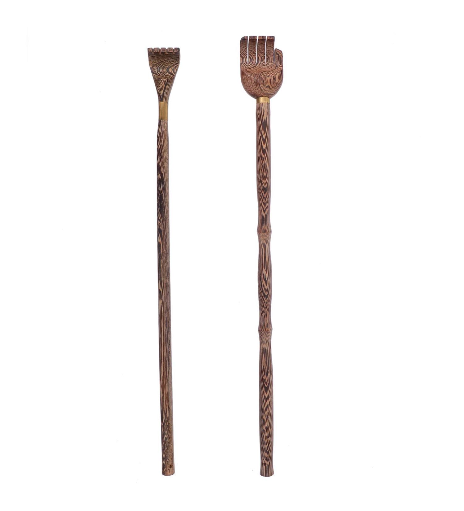 2-Pack Wooden Back Scratchers - Durable Finger-Like Body Massager for Itching Relief | Perfect Gift for Friends & Family - Buy Online on GoSupps.com