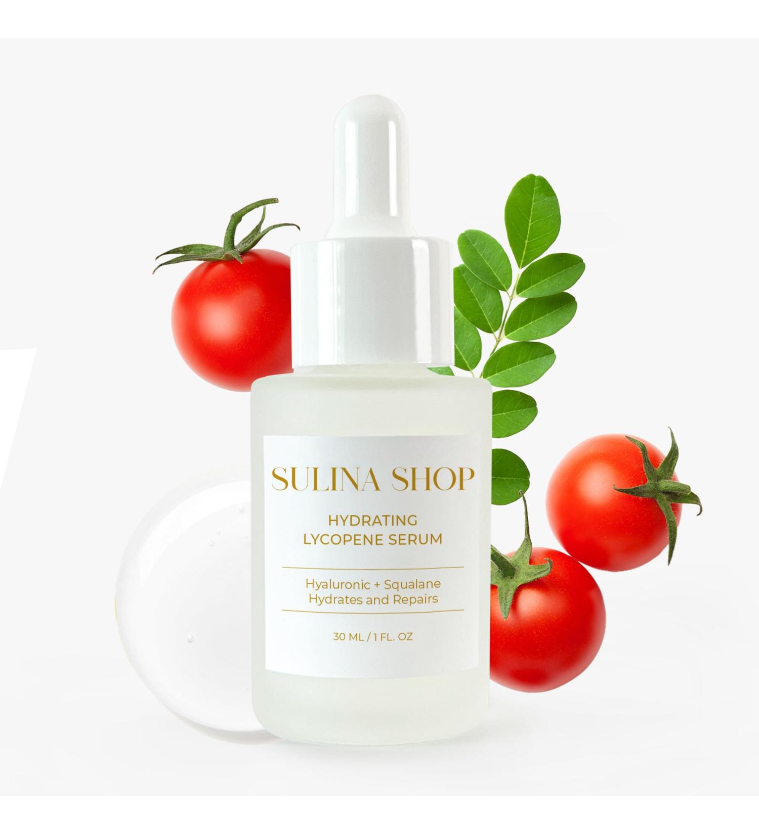 Hydrating Lycopene Serum | Tomato & Olive Squalane for Skin Repair | Boost Hydration with Hyaluronic Acid & Moringa | Clearer Even Complexion - Buy Online on GoSupps.com