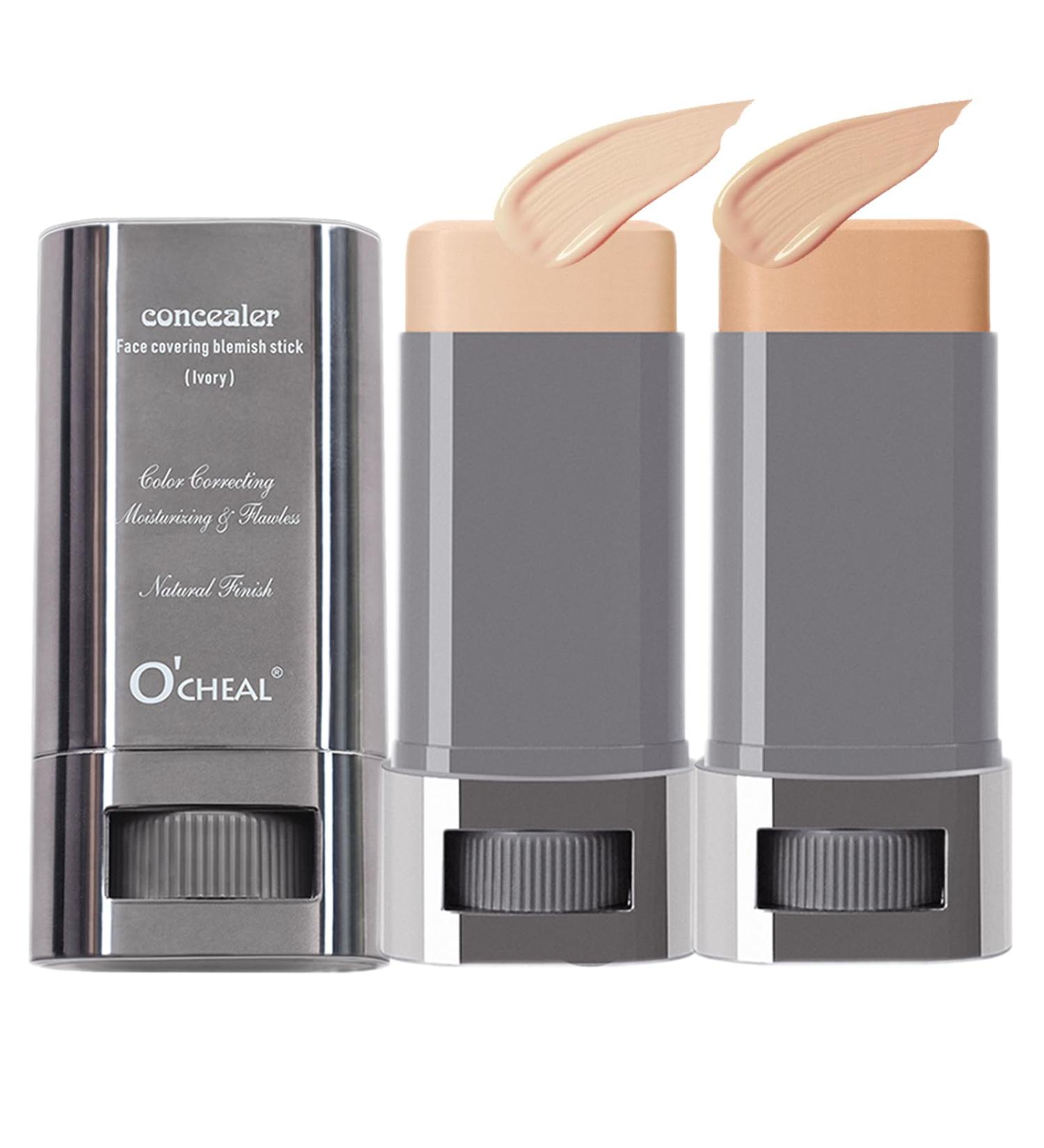 Foundation Stick Full Coverage Ivory and Natural Beige Multi-purpose Concealer for All Skin Types - Buy Online on GoSupps.com
