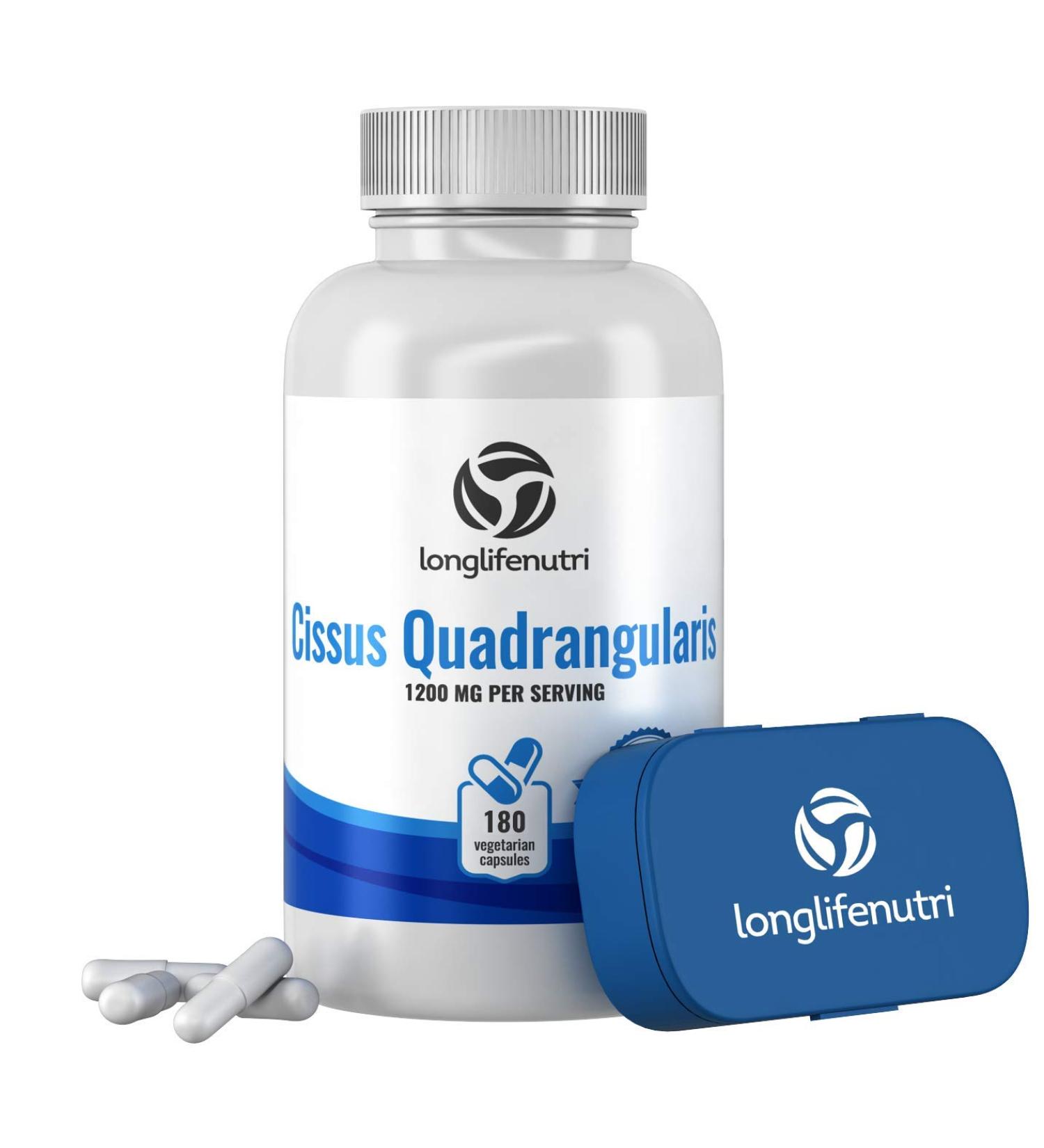 Cissus Quadrangularis Extract Capsules - Joint and Tendon Support Supplement | Reduce Pain & Promote Bone Health | 180 Vegetarian Pills - Buy Online on GoSupps.com