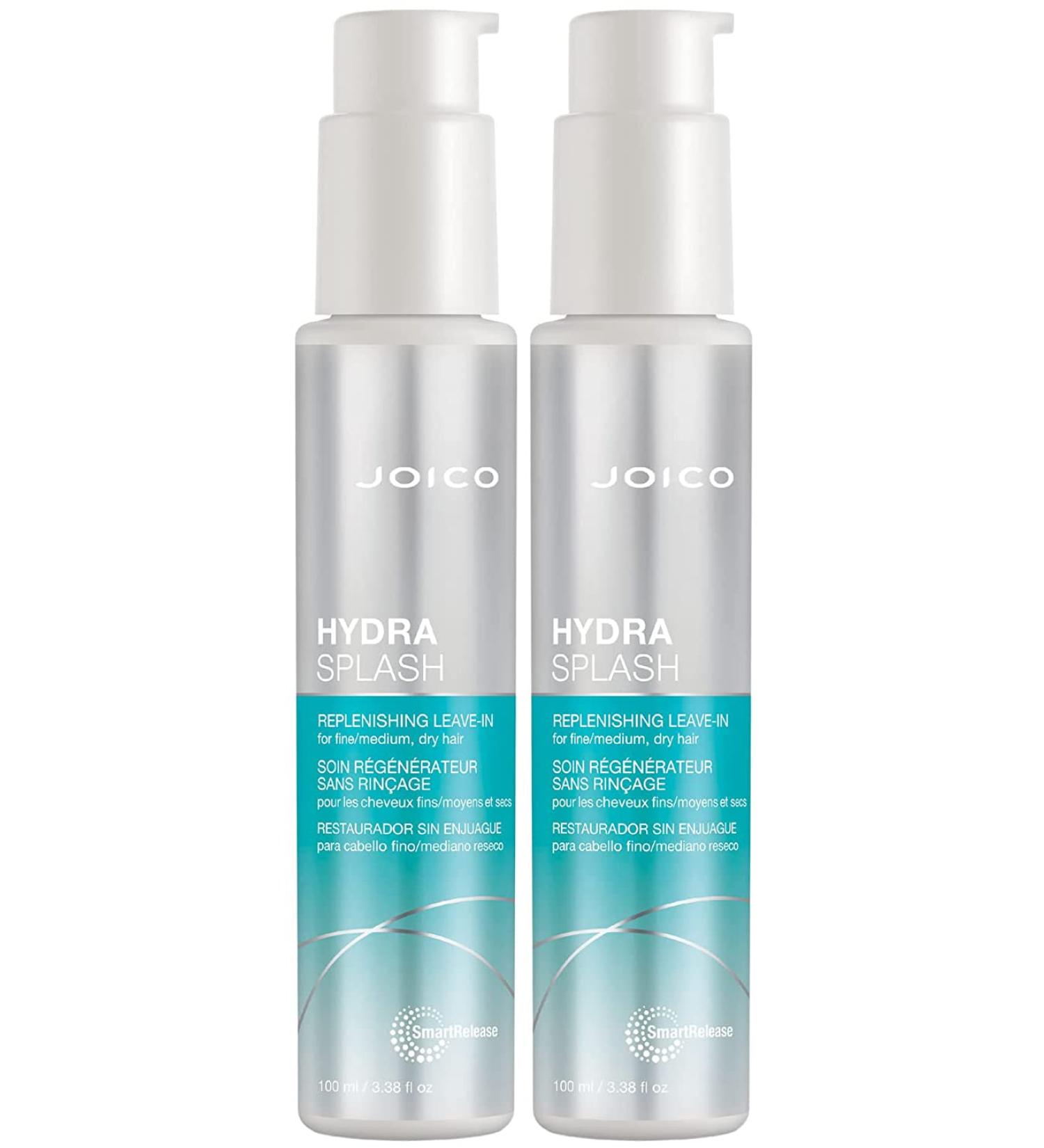 Joico HydraSplash Replenishing Leave-In Duo - 3.38 Fl Oz | For Fine to Medium Dry Hair | Boost Shine, Softness & Hydration | Sea Kelp & Coconut Water Formula - Buy Online on GoSupps.com
