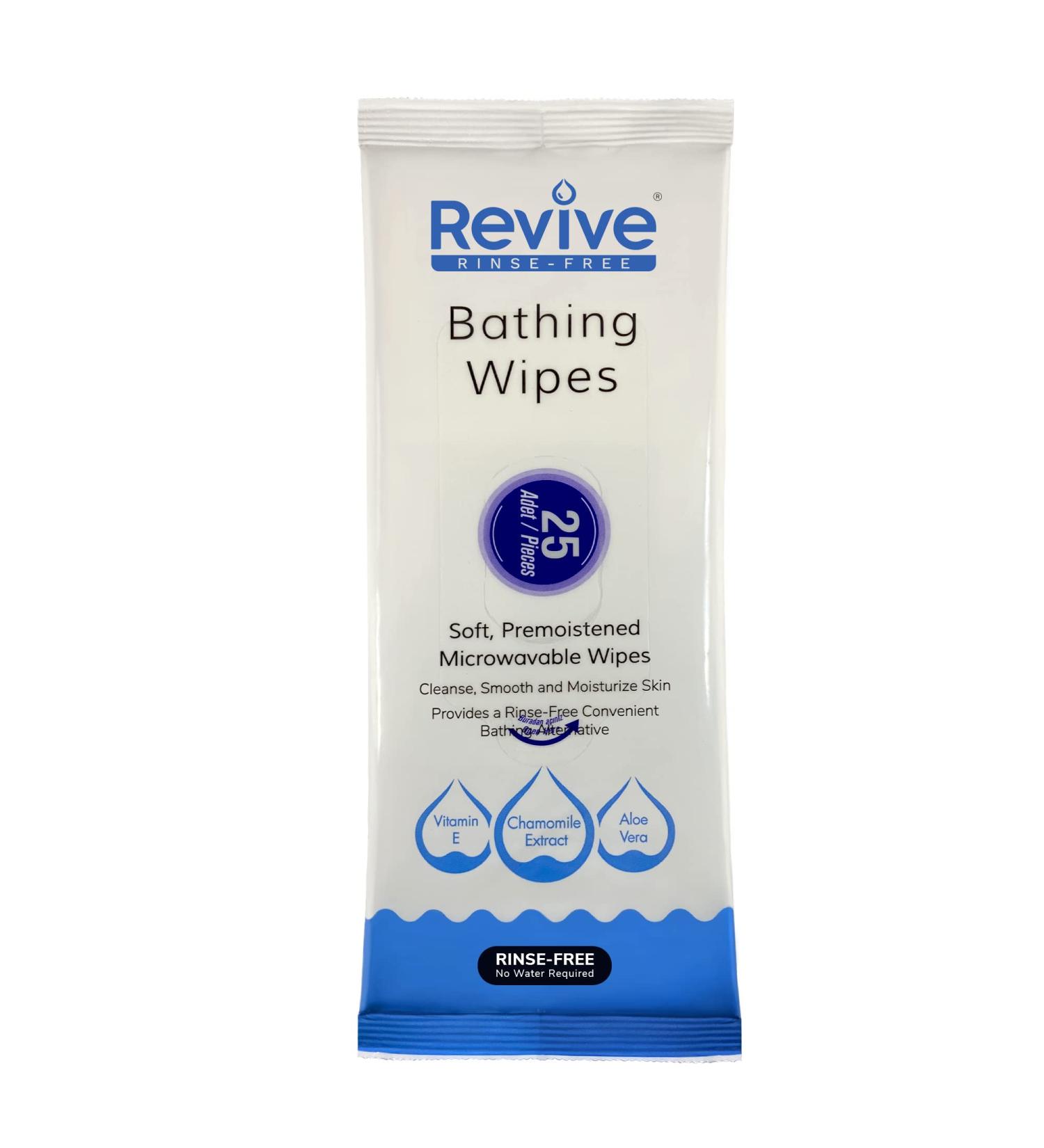 New Road Health Supply No Rinse Bathing Wipes for Adults - Disposable Shower Wipes with Aloe Vera - Ideal for Gym, Travel, Elderly - Rinse Free Camping Shower Wipes - 25 Count (Pack of 1) - Buy Online on GoSupps.com