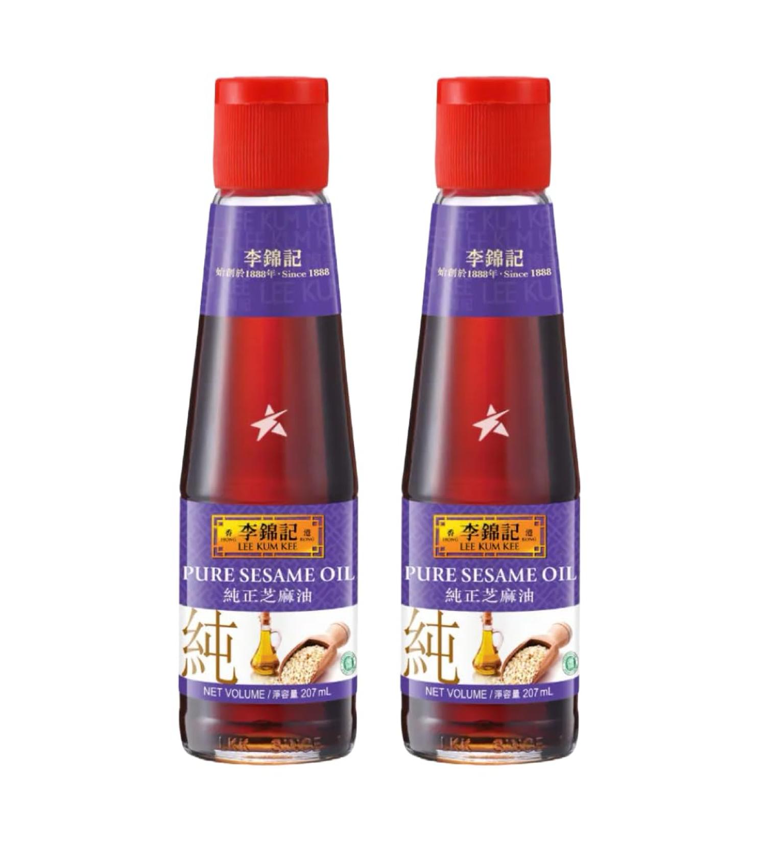 Lee Kum Kee Pure Sesame Oil - Gluten Free & VEGAN 207ml (Pack of 2) - Buy Online on GoSupps.com