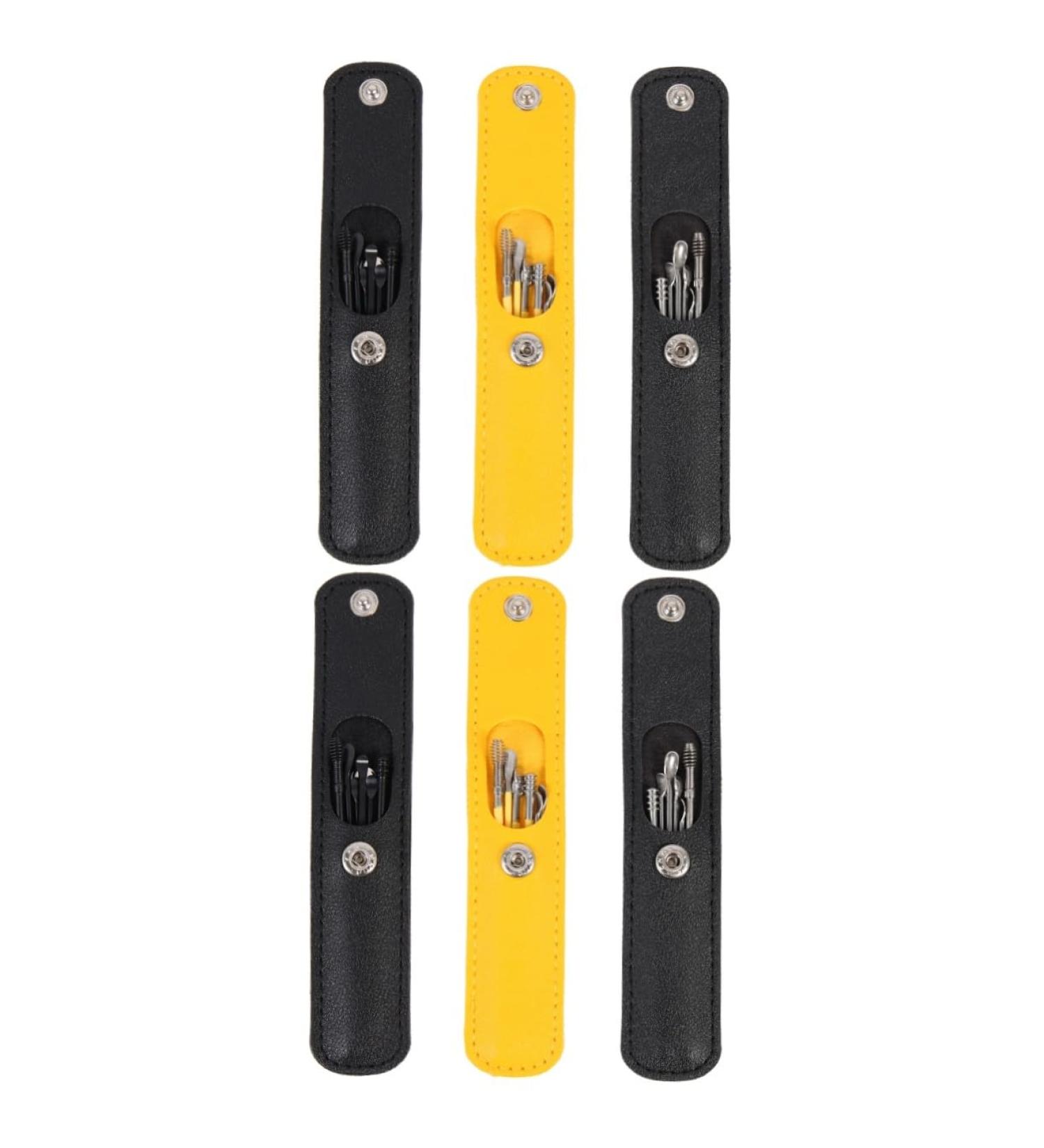 FRCOLOR 6sets Ear Cleaning Tool Earwax Removal Kit Cleaning Ears Portable Earwax Cleaner Made of Material Assorted Colorx2pcs 9.2X0.5X0.5CMx2pcs - Buy Online on GoSupps.com