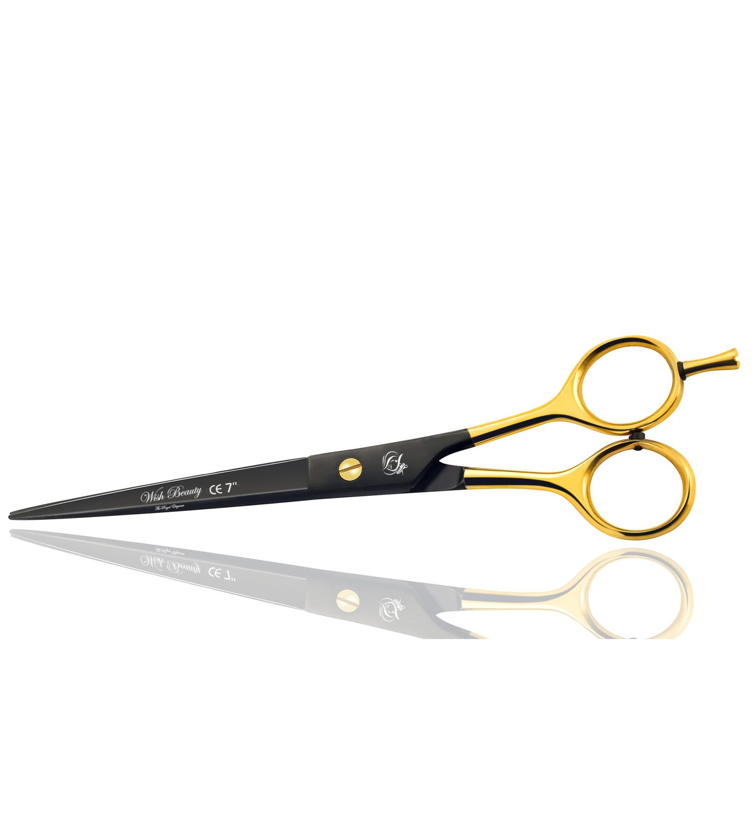7-inch Black Cobalt Professional Hairdressing Scissors - Barber Shears for Hairdressers & Barbers - Stainless Steel Hair Cutting Shears - Buy Online on GoSupps.com