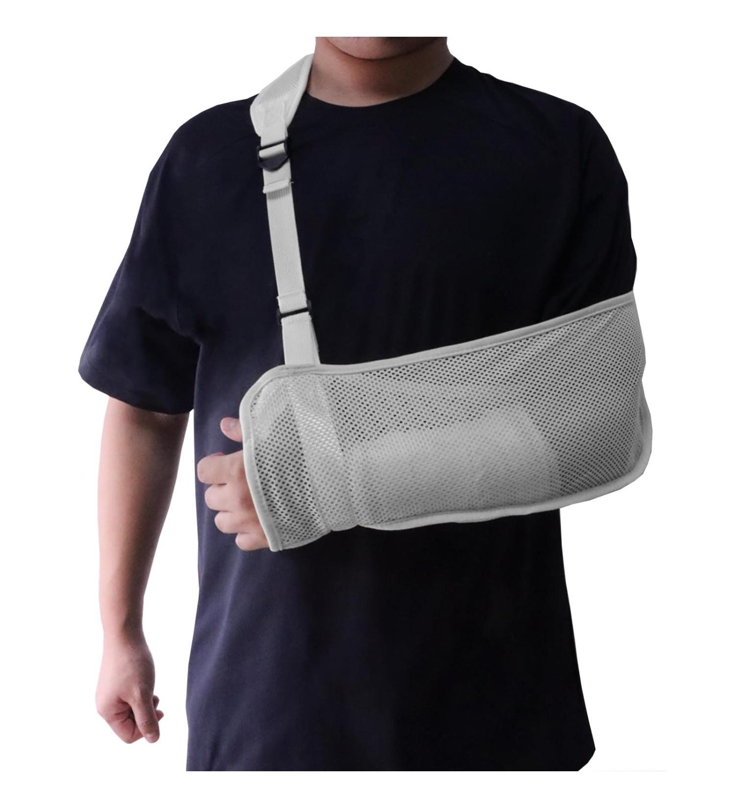 Yeloumiss Mesh Arm Sling - Lightweight Breathable Shoulder Immobilizer for Unisex - Gray - Buy Online on GoSupps.com
