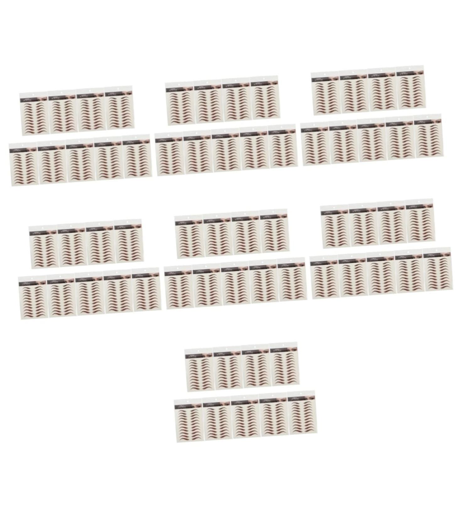 FOMIYES 63 sheets Imitation Transfers Stickers Eyebrows Transfer Temporary Tattoos Shaping Sticker Eyebrow - Buy Online on GoSupps.com