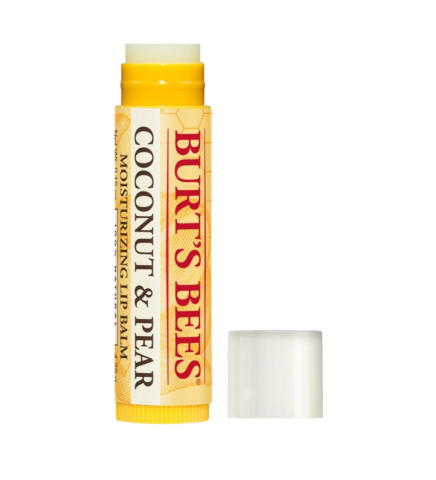 Burts Bees Coconut & Pear Lip Balm Stick - Nourishing 4.25g | Shop Internationally - Buy Online on GoSupps.com