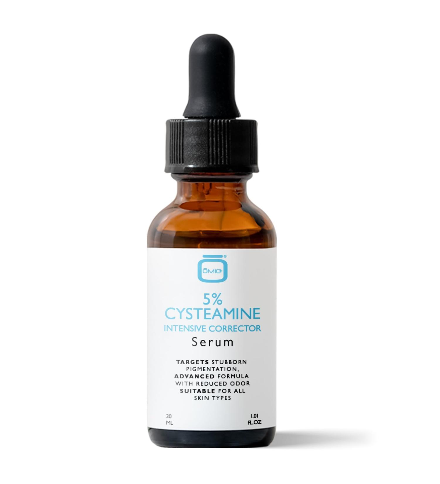 OMIC+ 5% Cysteamine Intensive Corrector Serum - 1 Fl Oz / 30ml - Targets Stubborn Pigmentation Uneven Skin Tone Brightening & Firming Antioxidant Formula Suitable for All Skin Types - Buy Online on GoSupps.com