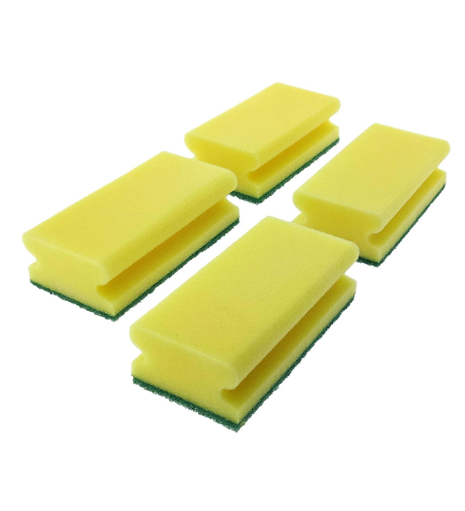 Buy XXL Yellow Scouring Pads - 130x70x45mm Kitchen Sponge Set (4 Pack) for International Shipping - Buy Online on GoSupps.com