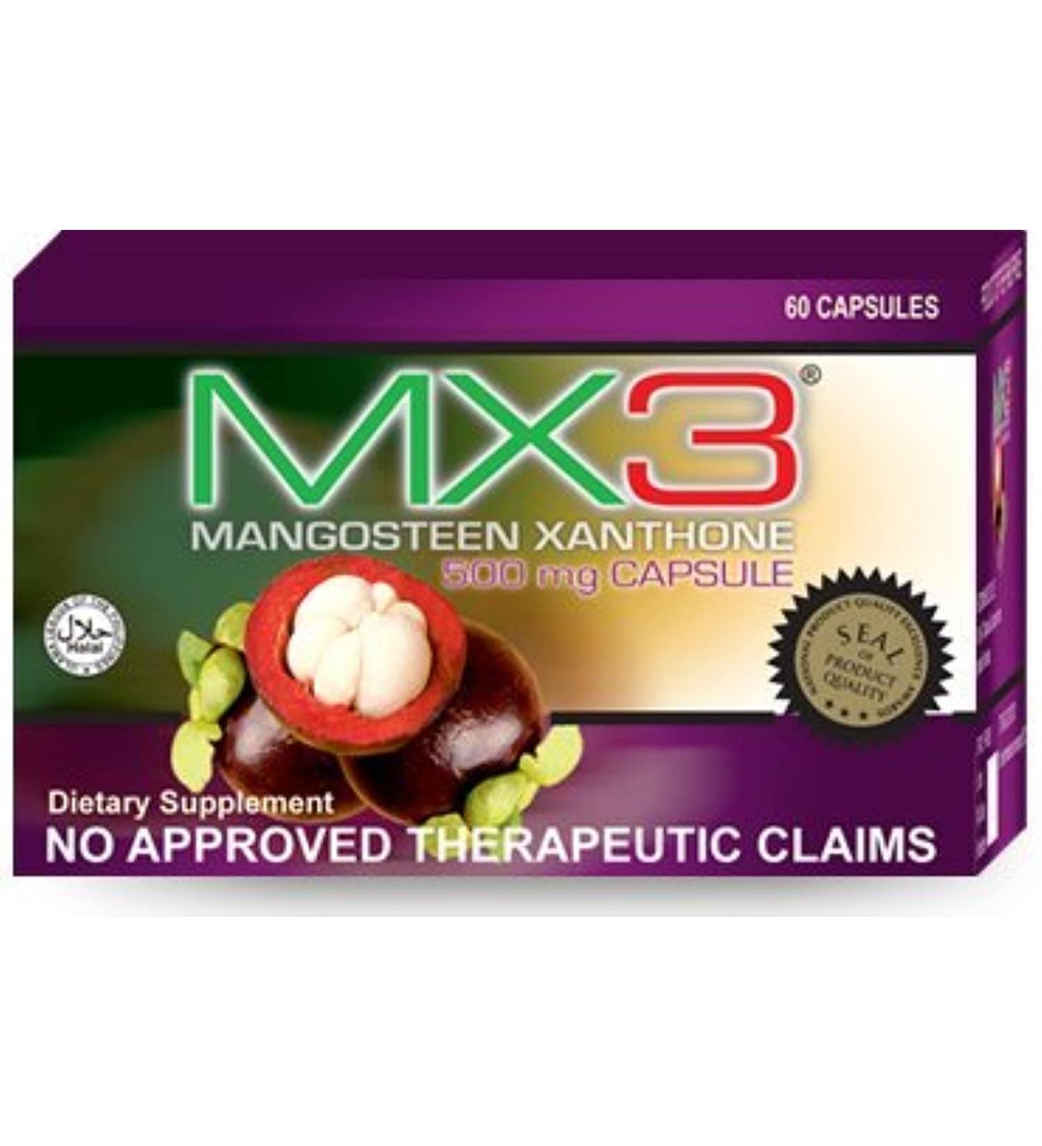 MX3 Capsule (Mangosteen) - 60 Capsules | Powerful Antioxidant Supplement - Buy Online on GoSupps.com
