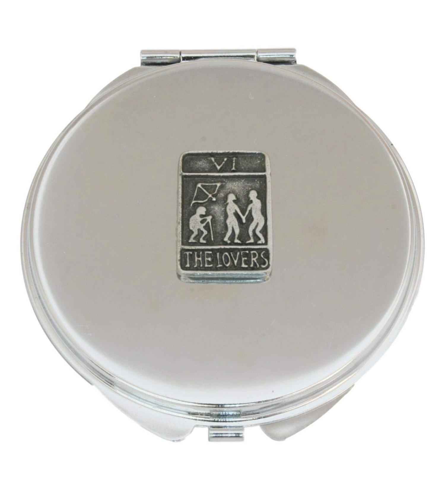 The Lovers Tarot Card Compact Mirror Handbag Gift With Free Engraving 504 - Buy Online on GoSupps.com