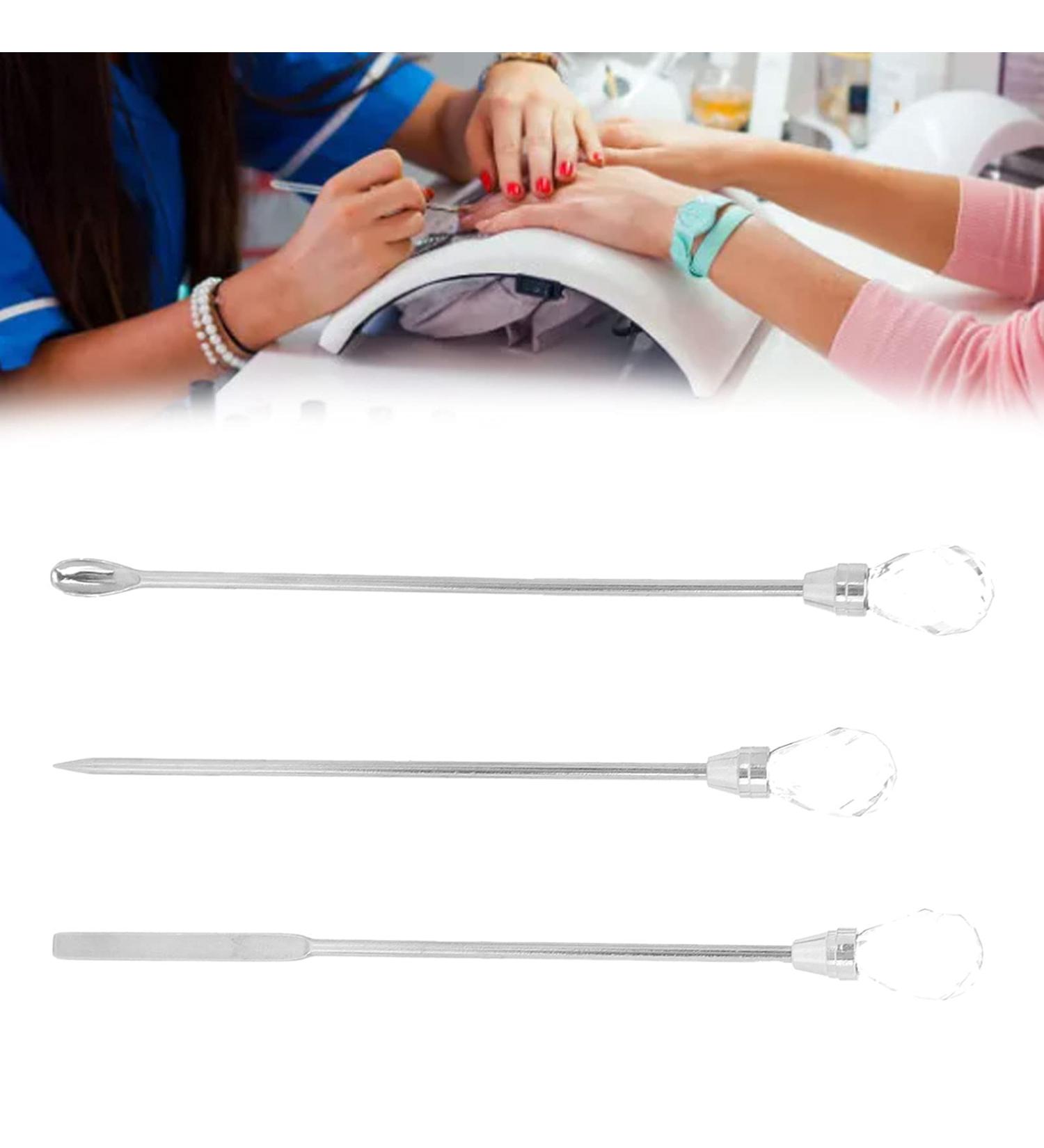 Nail Spatula Portable Easy To Hold Nail Tools for Mixing Nail Polish for Picking Up Nail Decorations(Transparent color) - Buy Online on GoSupps.com