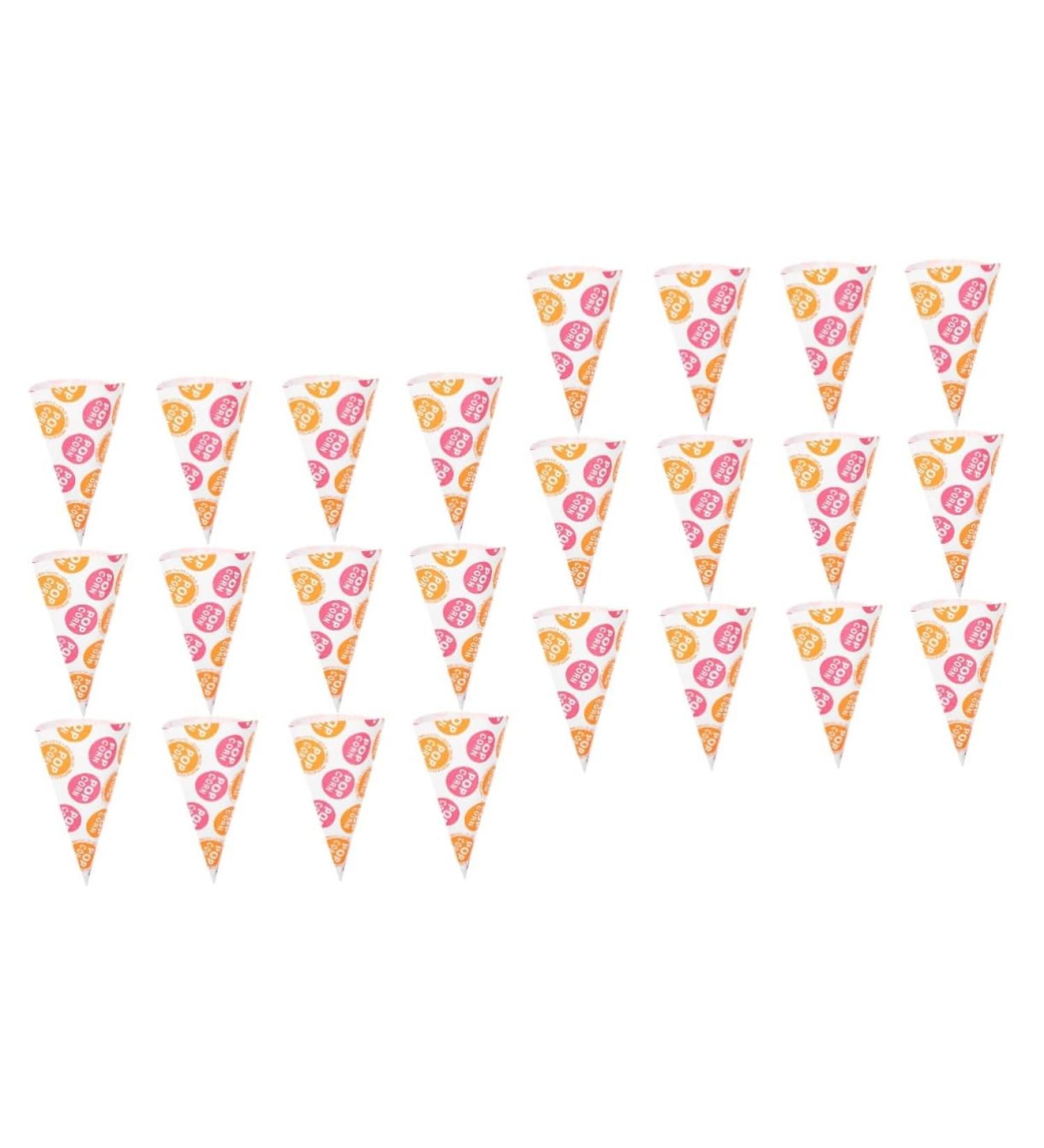 JECOMPRIS Halloween Cone Bags 100 Pcs Popcorn Bag Pastry Bag Cookie Gift Bags Packing Bag Conical Child Paper Treat Bags - Buy Online on GoSupps.com