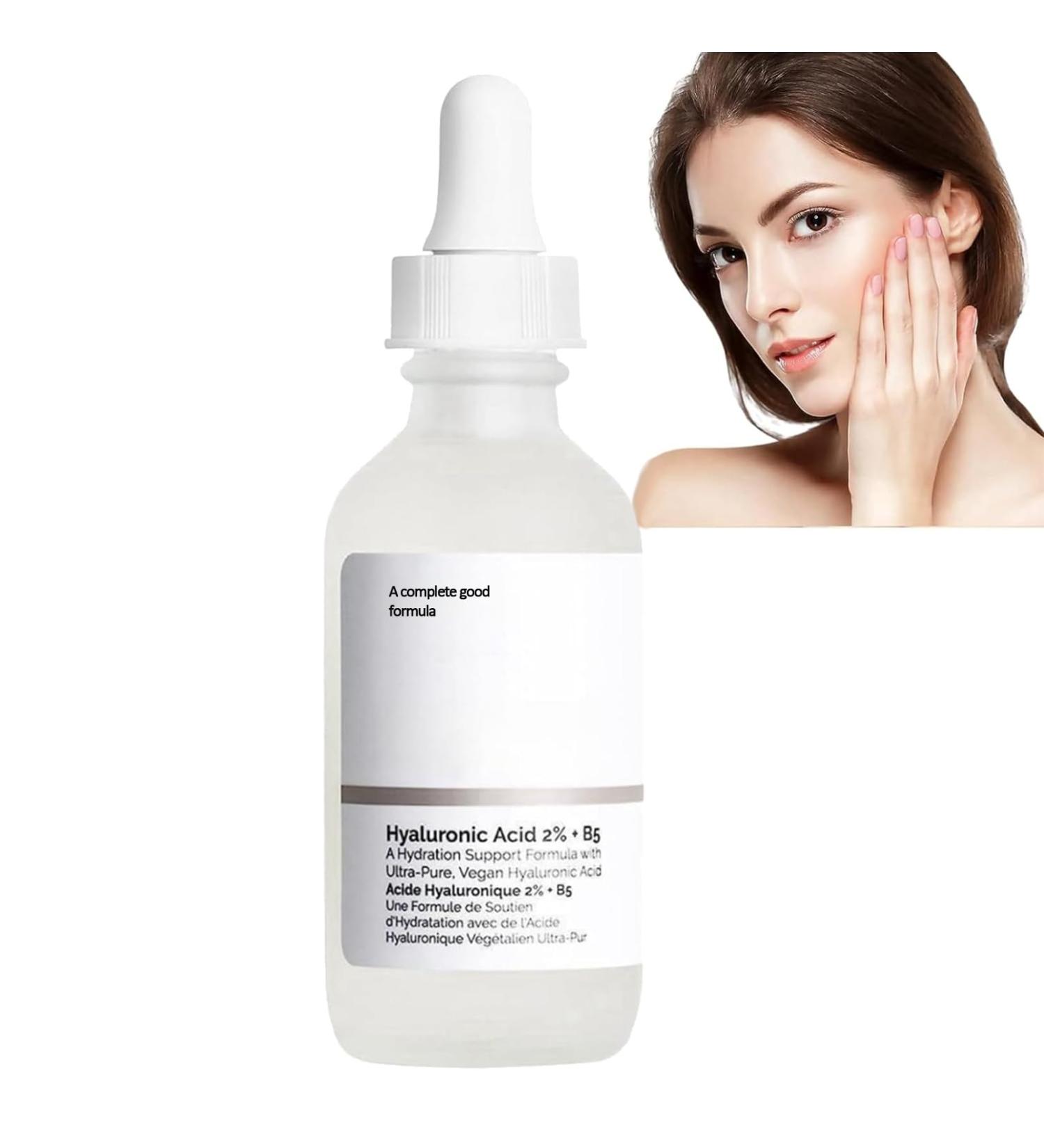 Hyaluronic Acid 2% + B5 Face Serum Face Moisturiser Hyaluronic Acid For Face Hydrated Face Serum for Women & Men to Plump & Smooth Skin Brightening Serum for Blemish-Prone Dull Skin (01) - Buy Online on GoSupps.com
