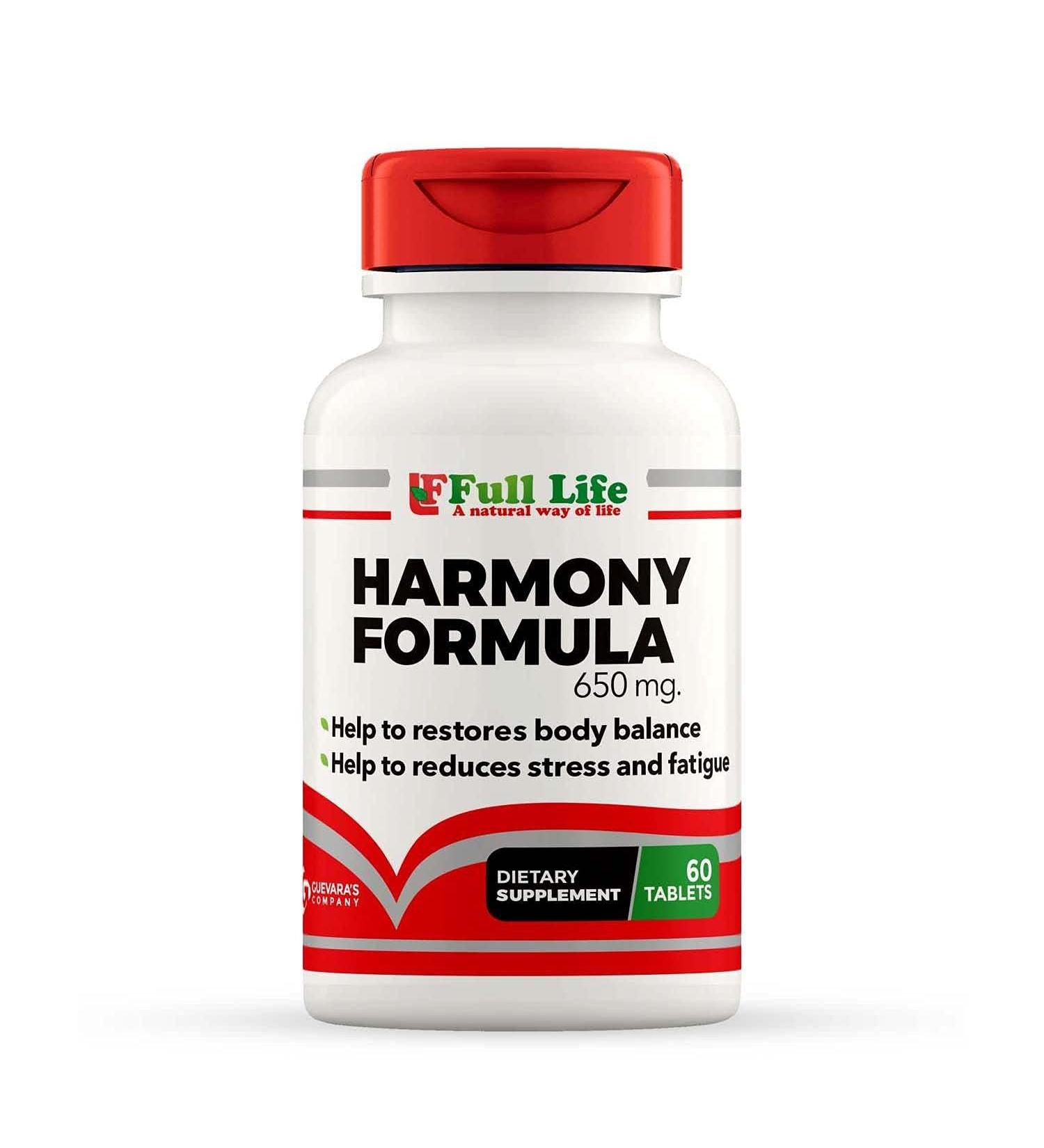 Harmony Formula Capsules: Boost Immune System, Gut Health, Antioxidant - 60 Capsules - 650mg - Buy Online on GoSupps.com