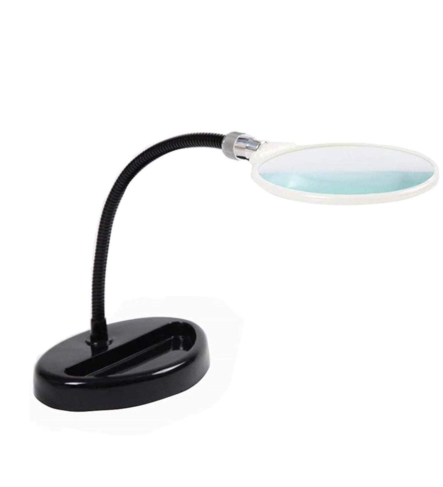 Lightweight Magnifying Glass Metal Base Hose 5 Times High-Definition Glass Lens Desktop Magnifying Glass for Students and Elderly Reading Watch Repair Lofty Ambition - Buy Online on GoSupps.com