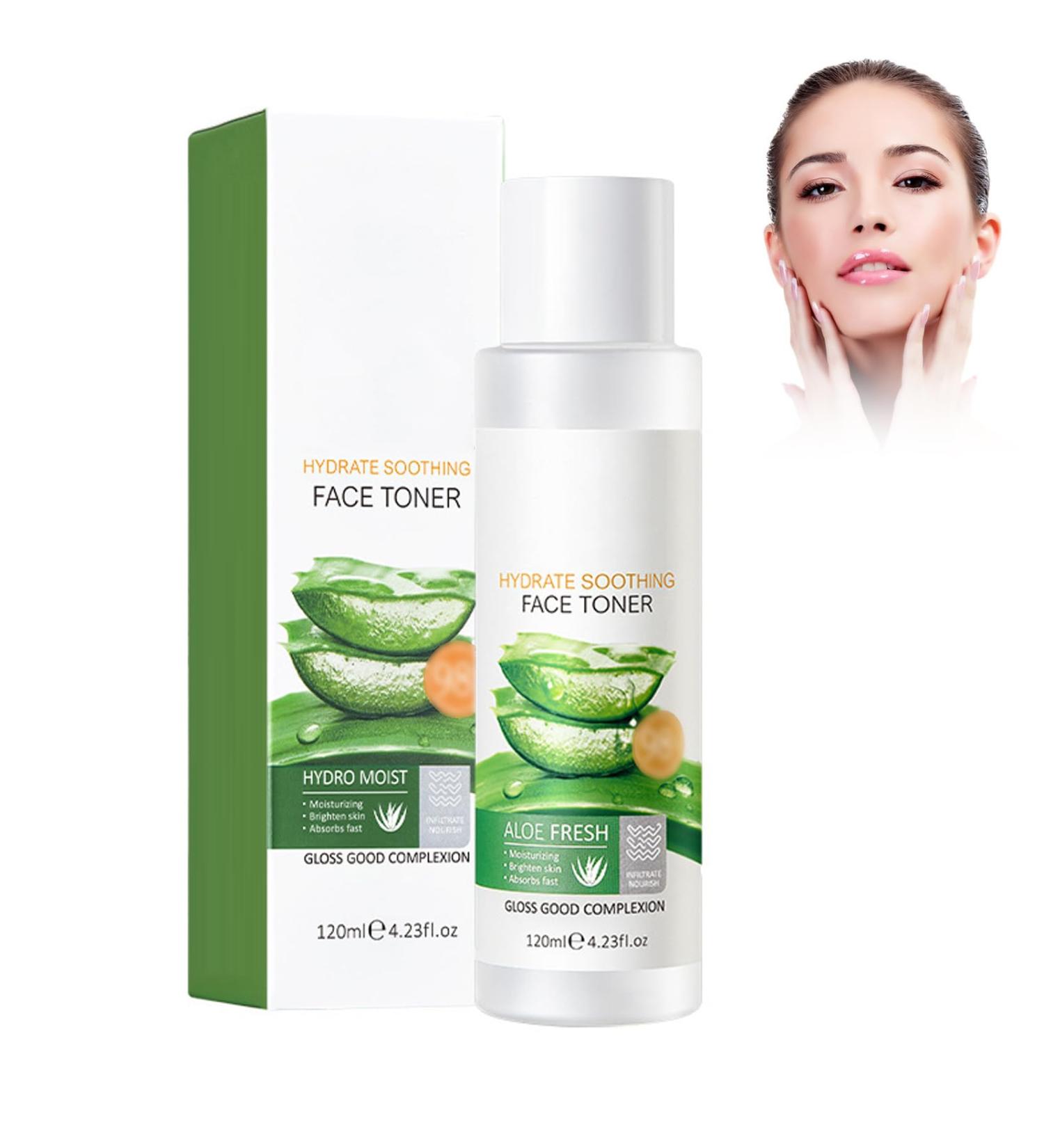Shantou Yingji 120 ml facial water with aloe vera moisturizing aloe vera soothing gel vera gel for dry face body mild facial cleansing pure natural tint 5 - Buy Online on GoSupps.com