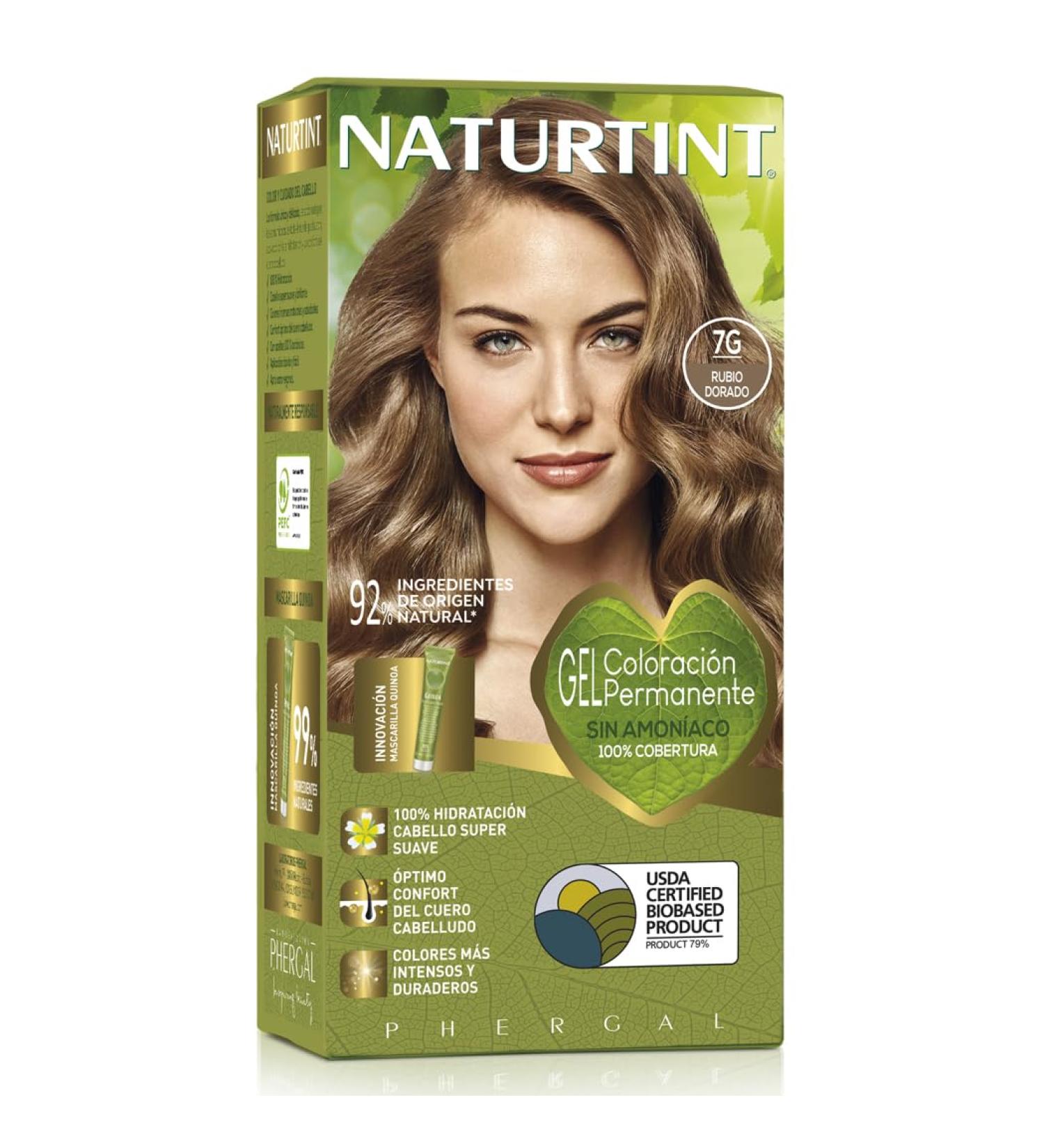 Natureint Ammonia-Free Hair Color - 7g Golden Blonde 170ml | High Natural Ingredients International Shipping - Buy Online on GoSupps.com
