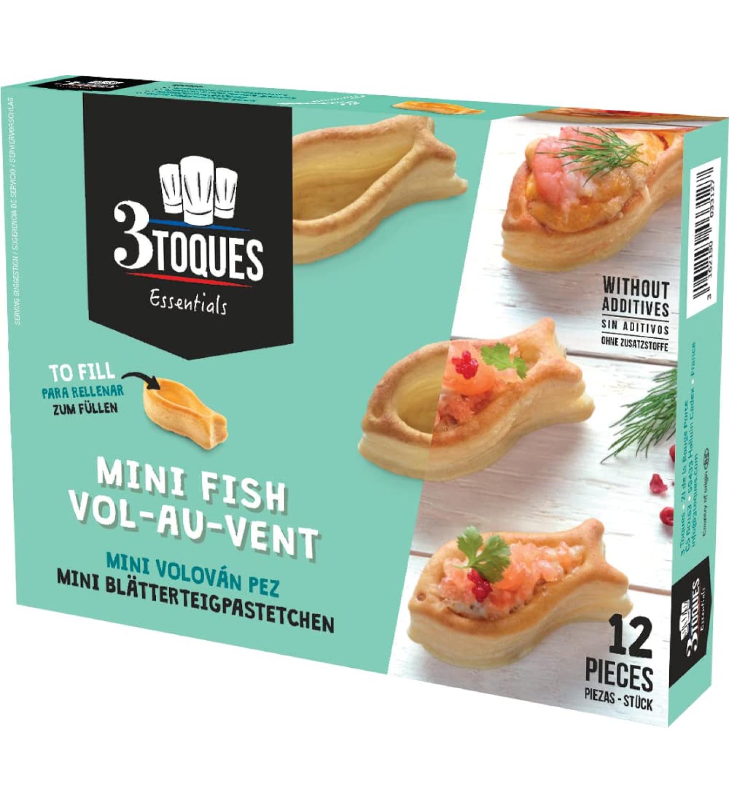 3 Toques Mini Fish Vol-Au-Vents 1 x 12