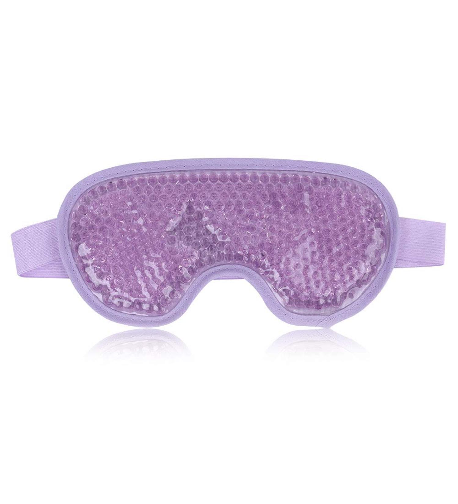 NEWGO Cooling Gel Eye Mask - Reusable Cold Eye Pack for Puffy Eyes, Dark Circles, Migraine Relief - Purple - Buy Online on GoSupps.com
