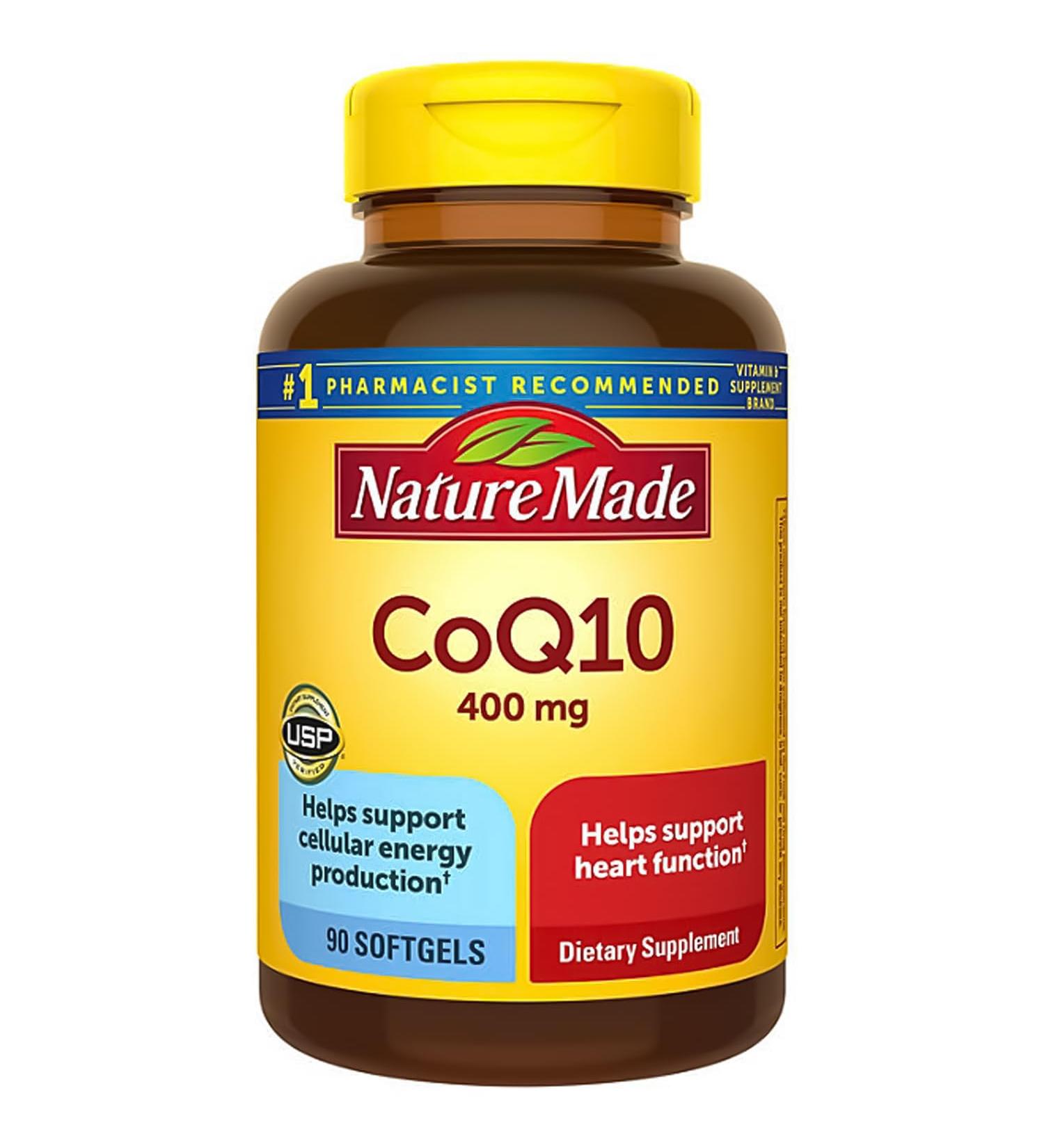 Buy Nature Made CoQ10 400mg - Heart Health Dietary Supplement 90 Softgels | 90 Day Supply - International Shipping Available - Buy Online on GoSupps.com