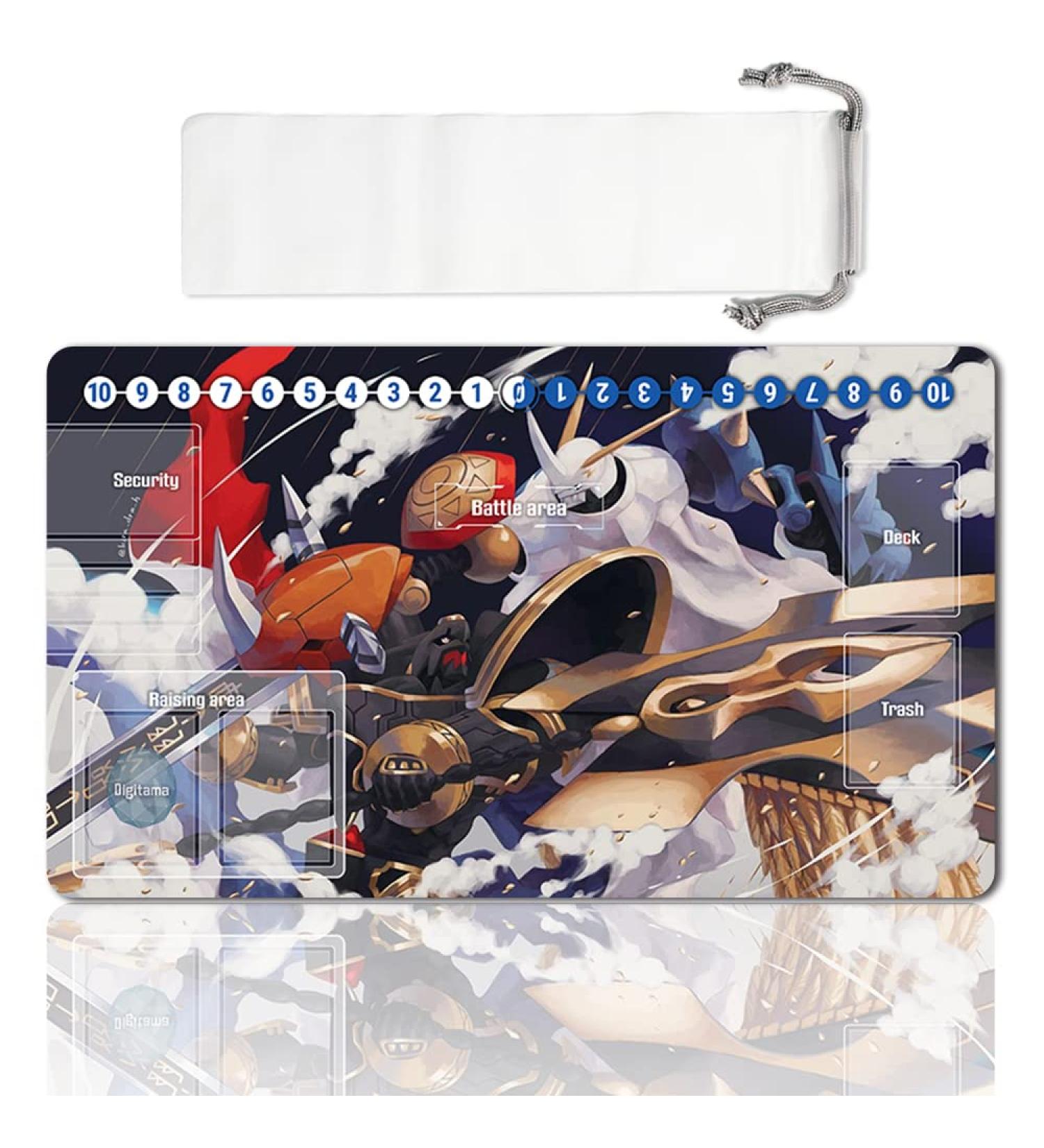 LIUYANZE Board Game Playmat | 60X35 cm | Digimon TCG Compatible | Mousepad for DTCG, CCG, RPG - Buy Online on GoSupps.com