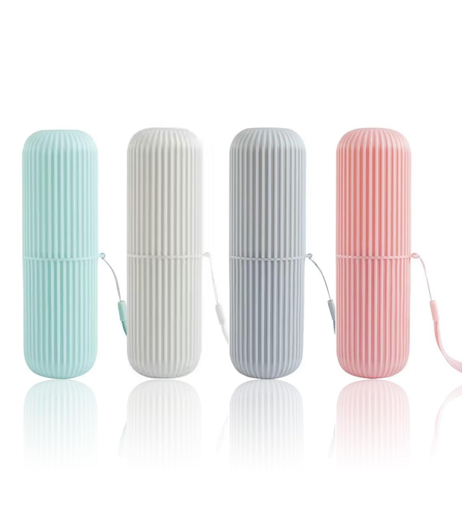 Buy Winlauyet 4x Set: Travel Toothbrush & Mug - Compact Practical Multi-Colored for Adventures - Buy Online on GoSupps.com