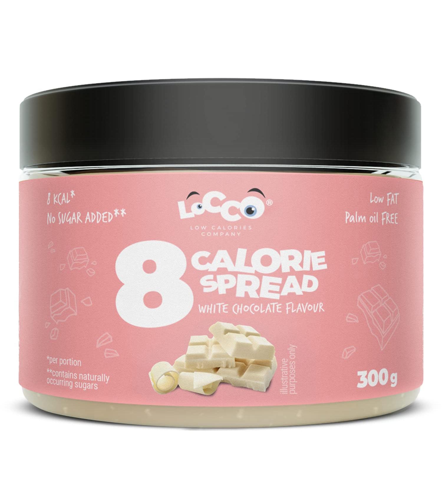 Kalorii Spread White Chocolate Flavour 300g - Low Calorie, Low Fat, No Added Sugar, Keto-Friendly, Vegetarian Sweet Snack - Buy Online on GoSupps.com
