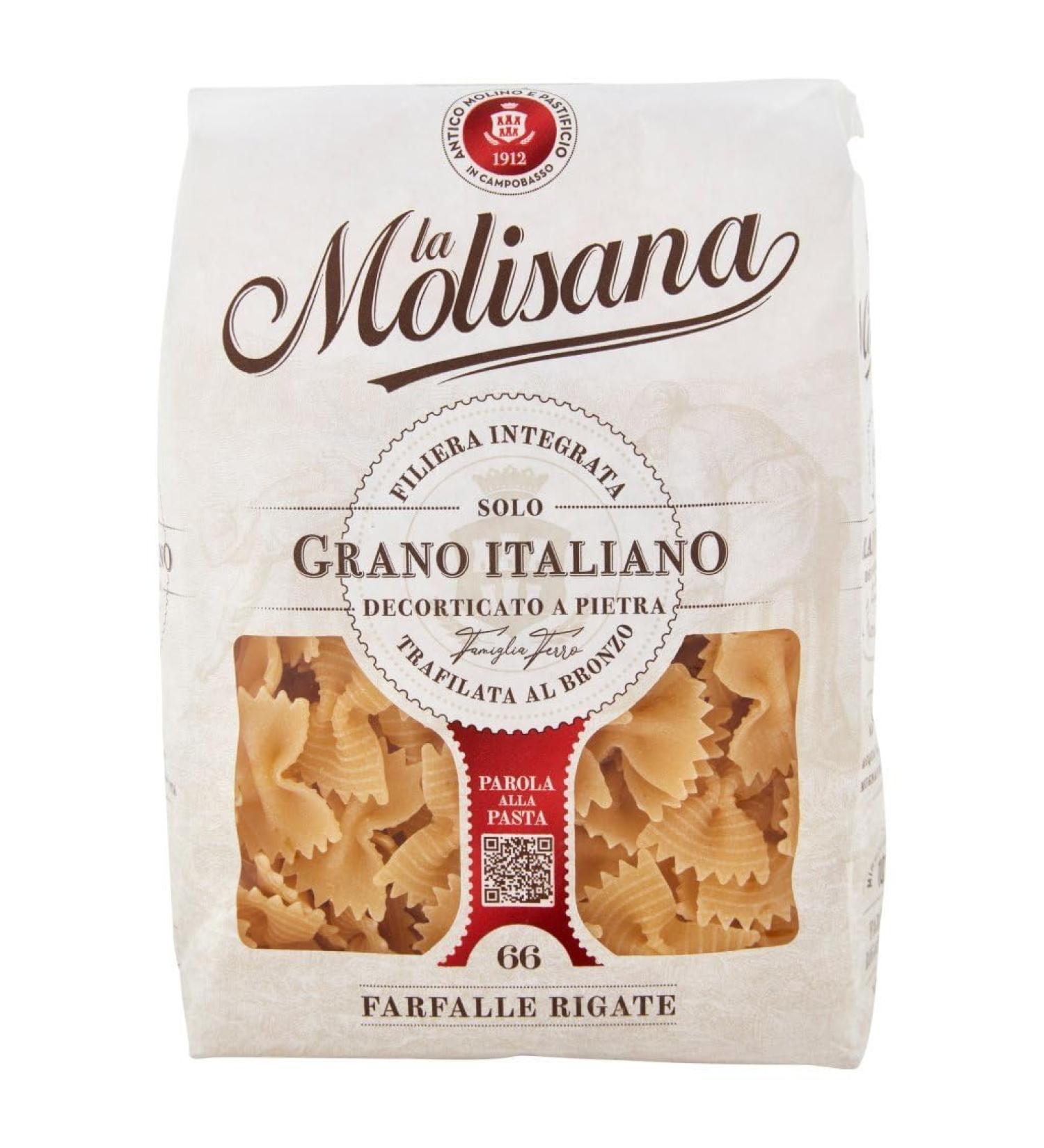 5X La Molisana Striped Butterflies (5 Packs of 500 g) 2.5 kg - Buy Online on GoSupps.com