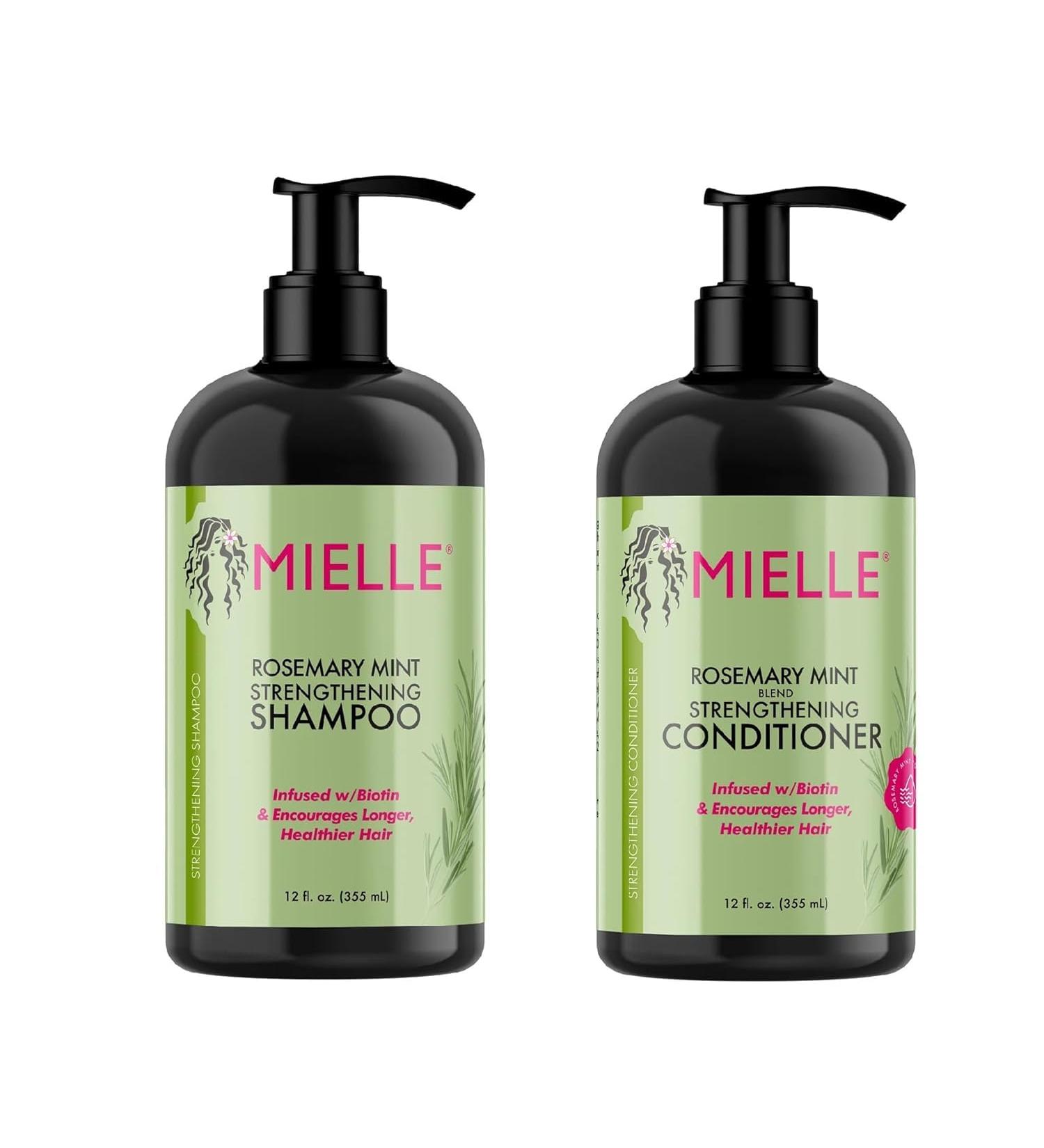 Honey - Rosemary Mint - Biotin Infused - Hair Growth Products for Stronger Healthier Hair - Set of 2 Shampoos and Conditioners - Buy Online on GoSupps.com